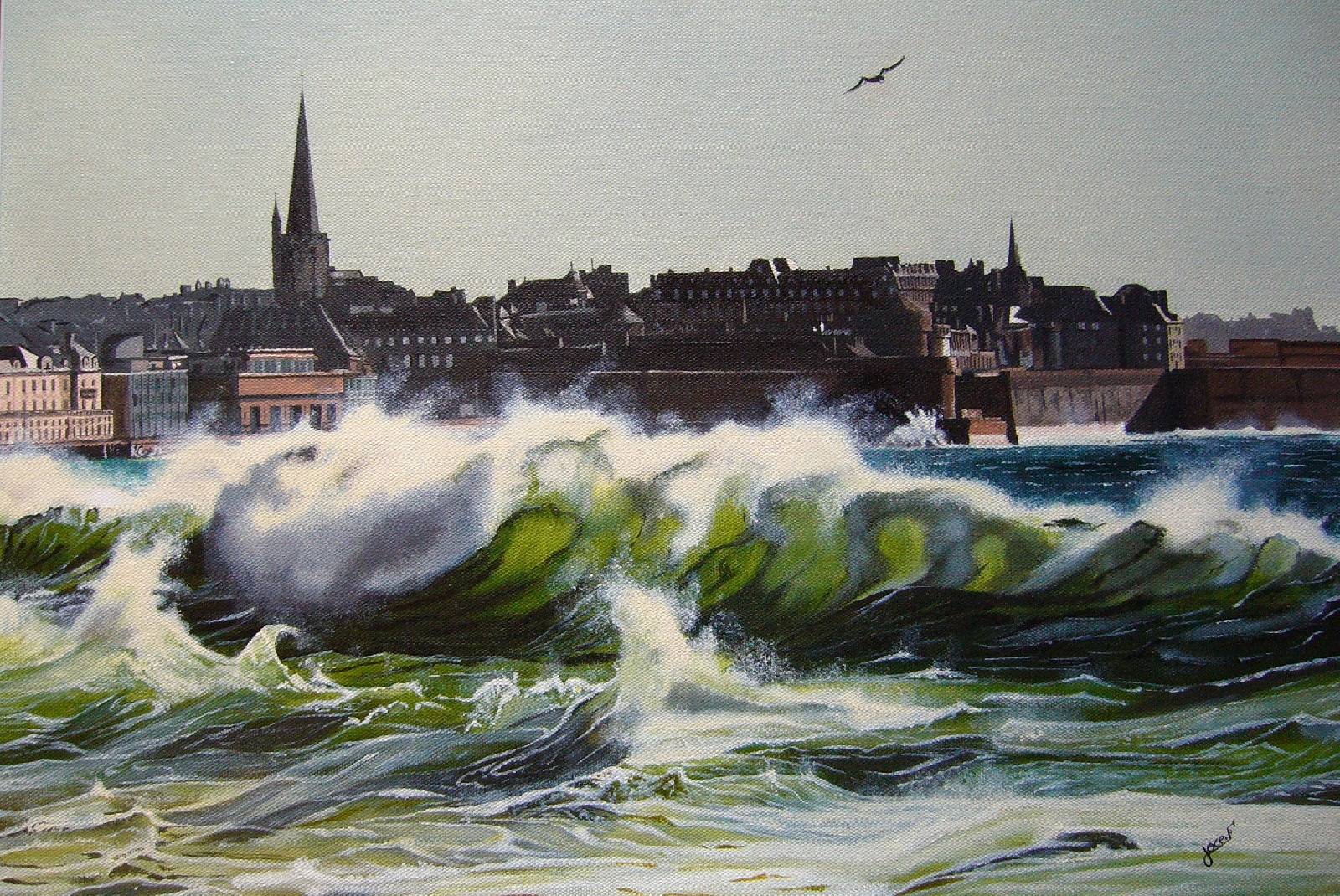 Storm at Saint Malo. 