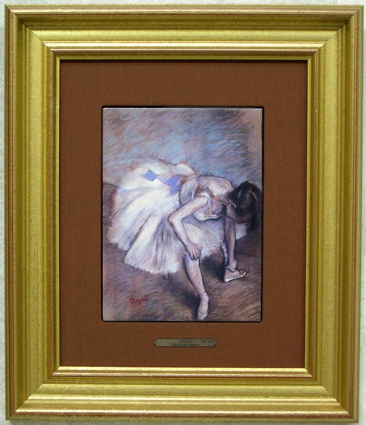 Dancer Seated. Edgar Degas Intl Gallery