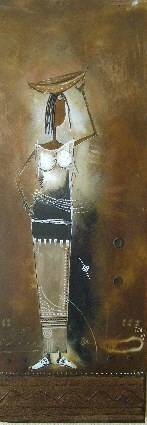 The young woman at the calabash. Tita M'Baye Bolonga