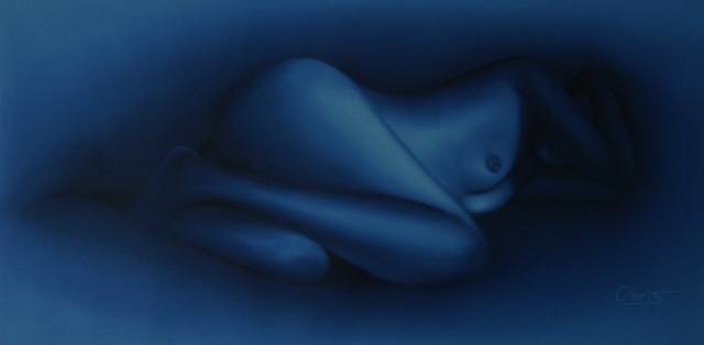 Lying naked. Chris Issa Bolonga