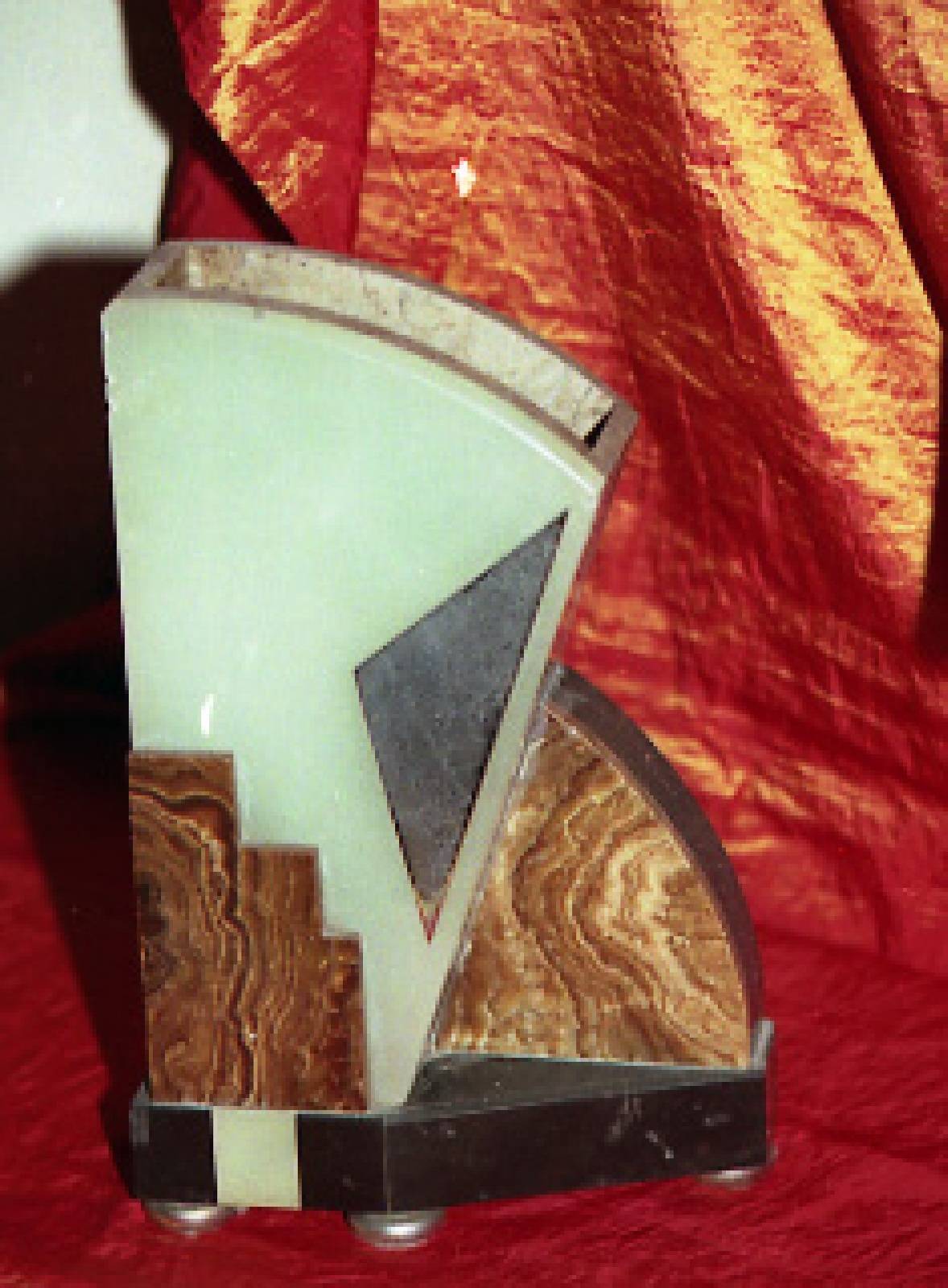 Art deco furniture, art deco vase, marble.  Philippe Cardella
