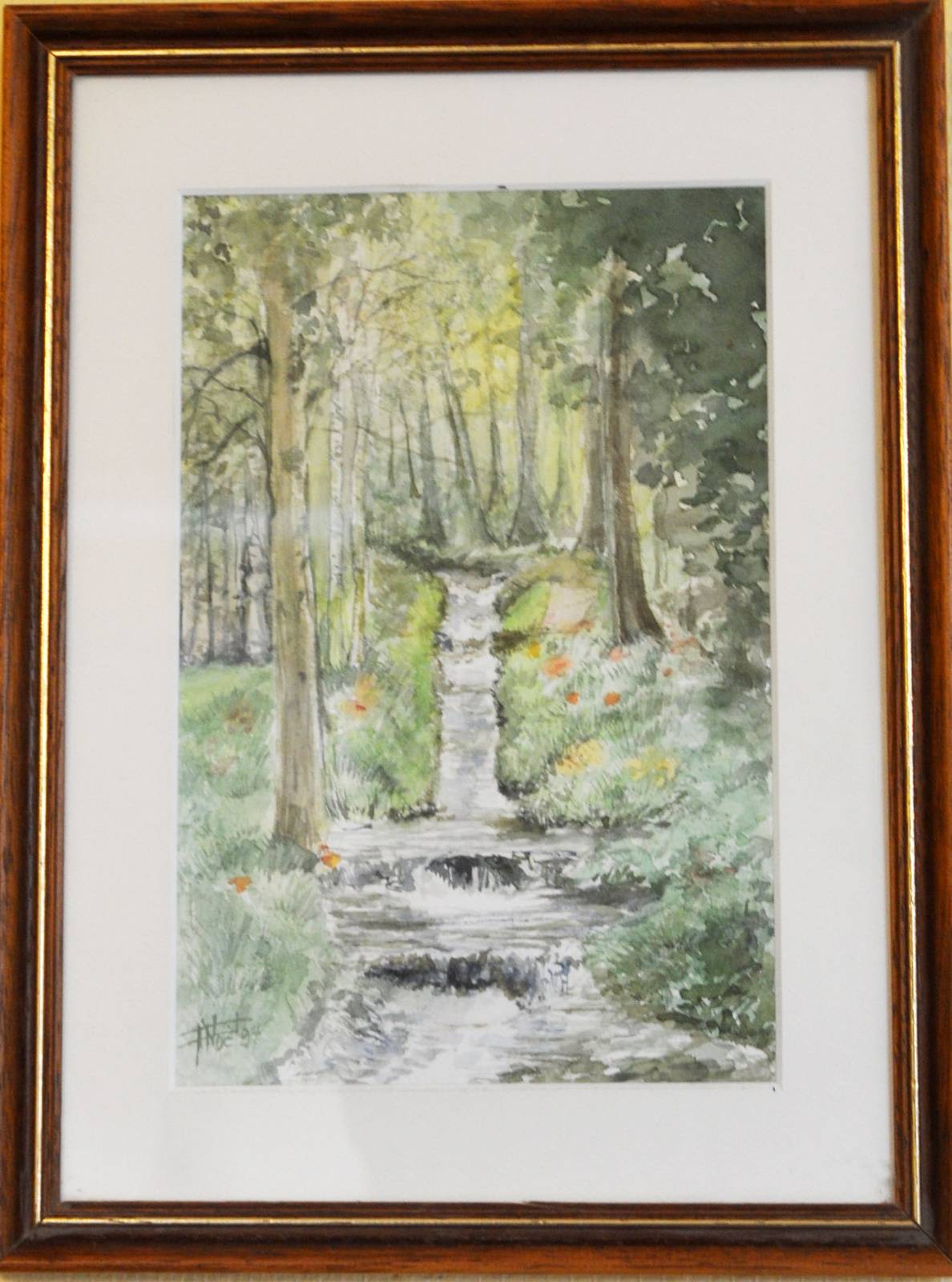 Small stream in a garden…. 