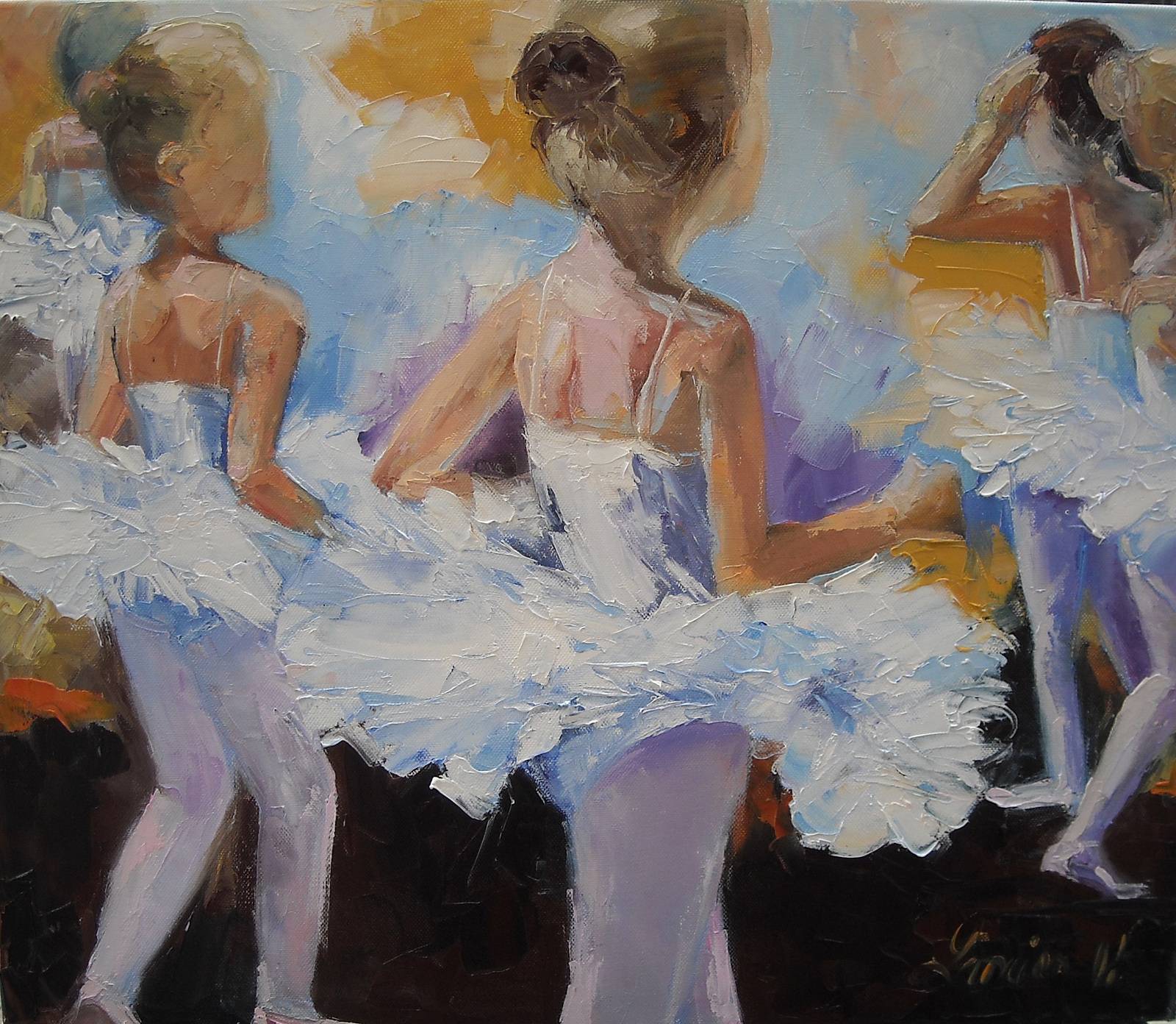 Small dancers at the opera. Véronique Lancien Véronique Lancien