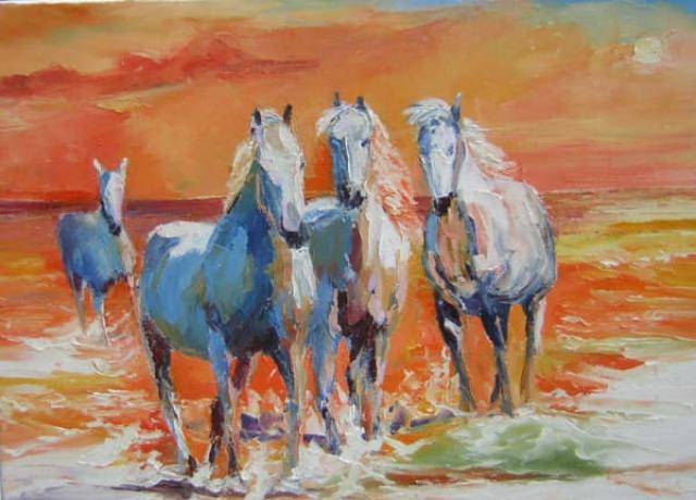 Feerie horses in Camargue. Véronique Lancien Véronique Lancien