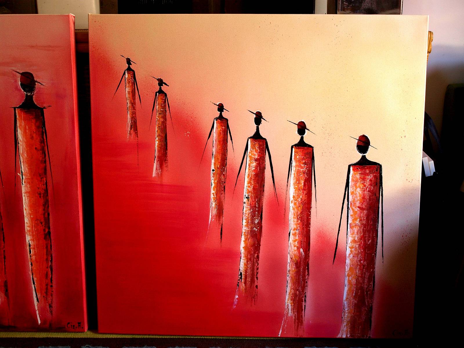 Web stylized modern African. 