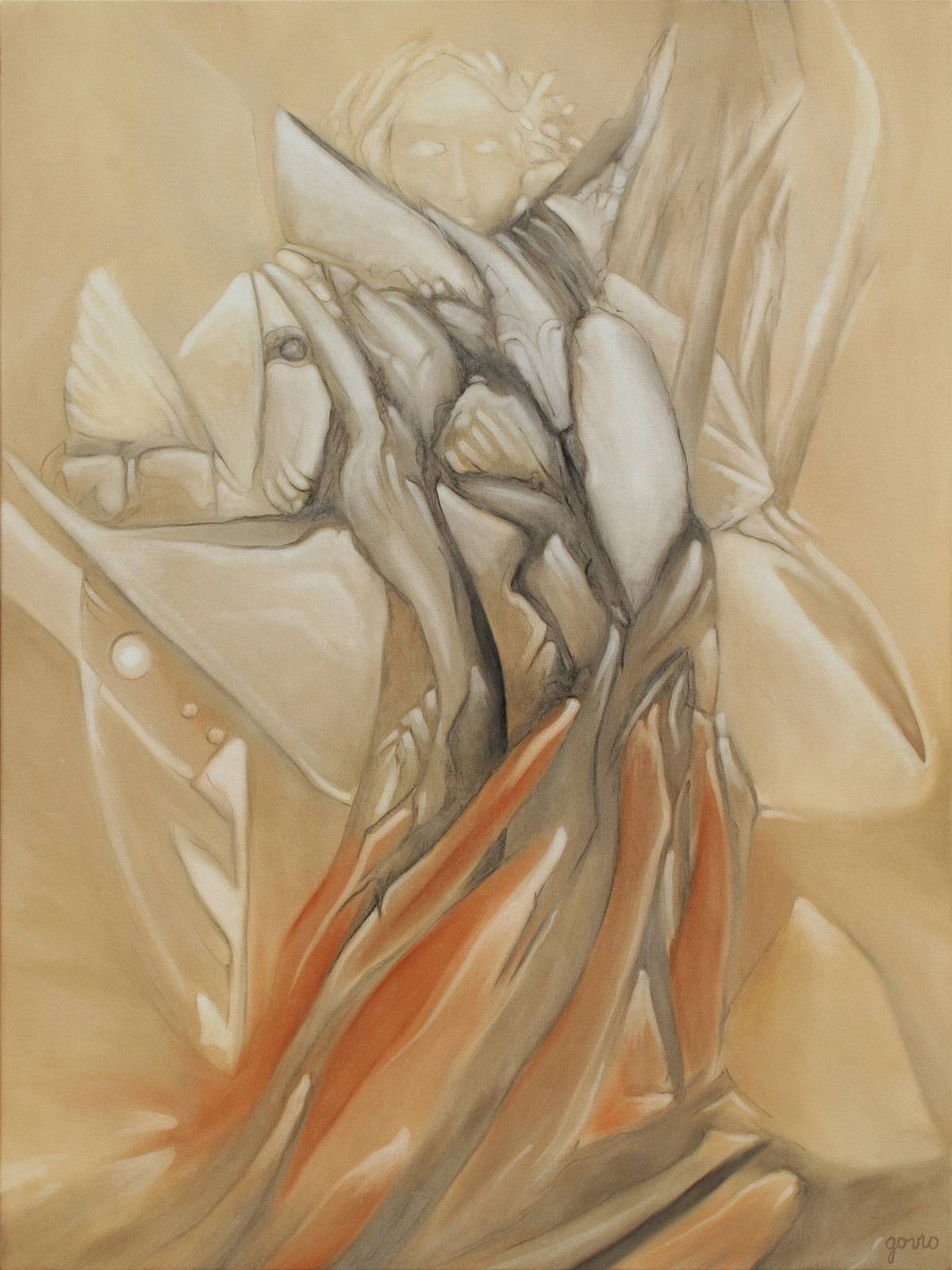 The Homme_Rhino, wrapped in its shell. 