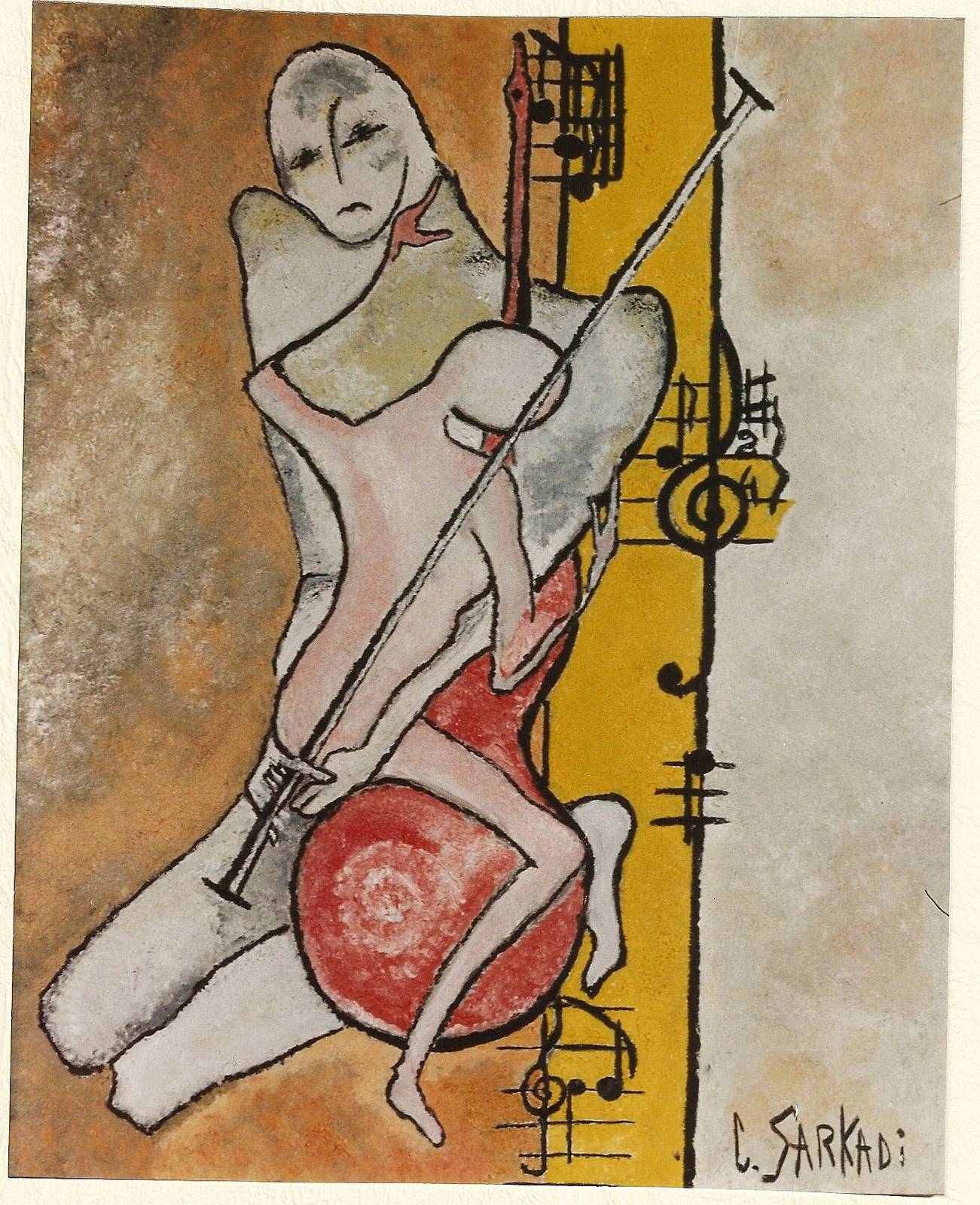 Portrait music entwined. Charlotte Sarkadi Lefèvre