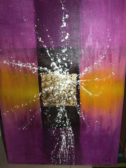 Modern abstract canvas Projection. 