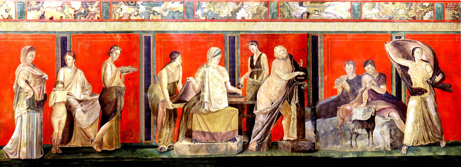Pinturas, Escena de la Villa de los Misterios de Pompeya, Página ...