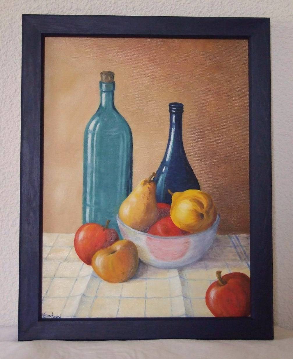Bottles and Fruit. Andrée Blanchard