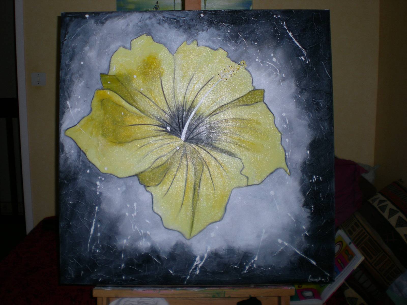 Hibiscus in the light . Sylvie Georgelin Sylvie Georgelin