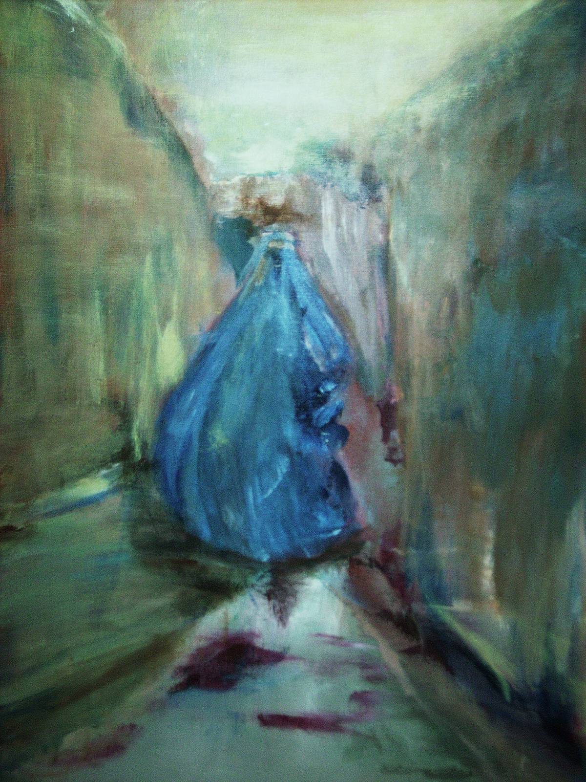 The woman in blue. Myriem Monghal Myriem Monghal