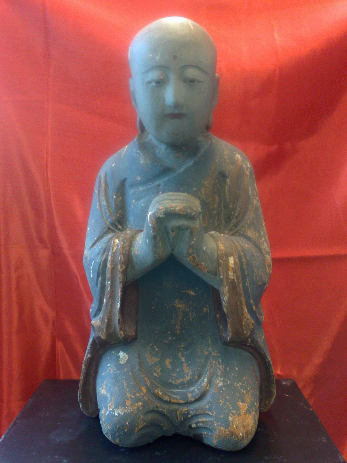 Monk praying, Betender Mönch Qing Dynasty. Frank K. Pietzsch