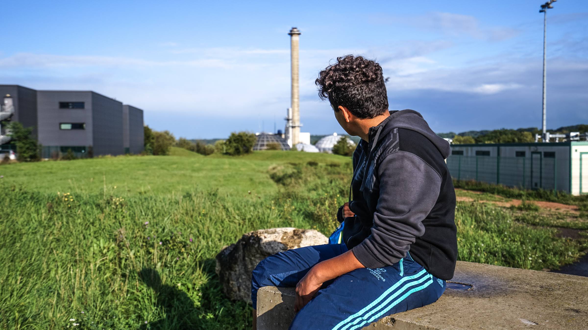 Le jeune homme et la géothermie. Digit'art