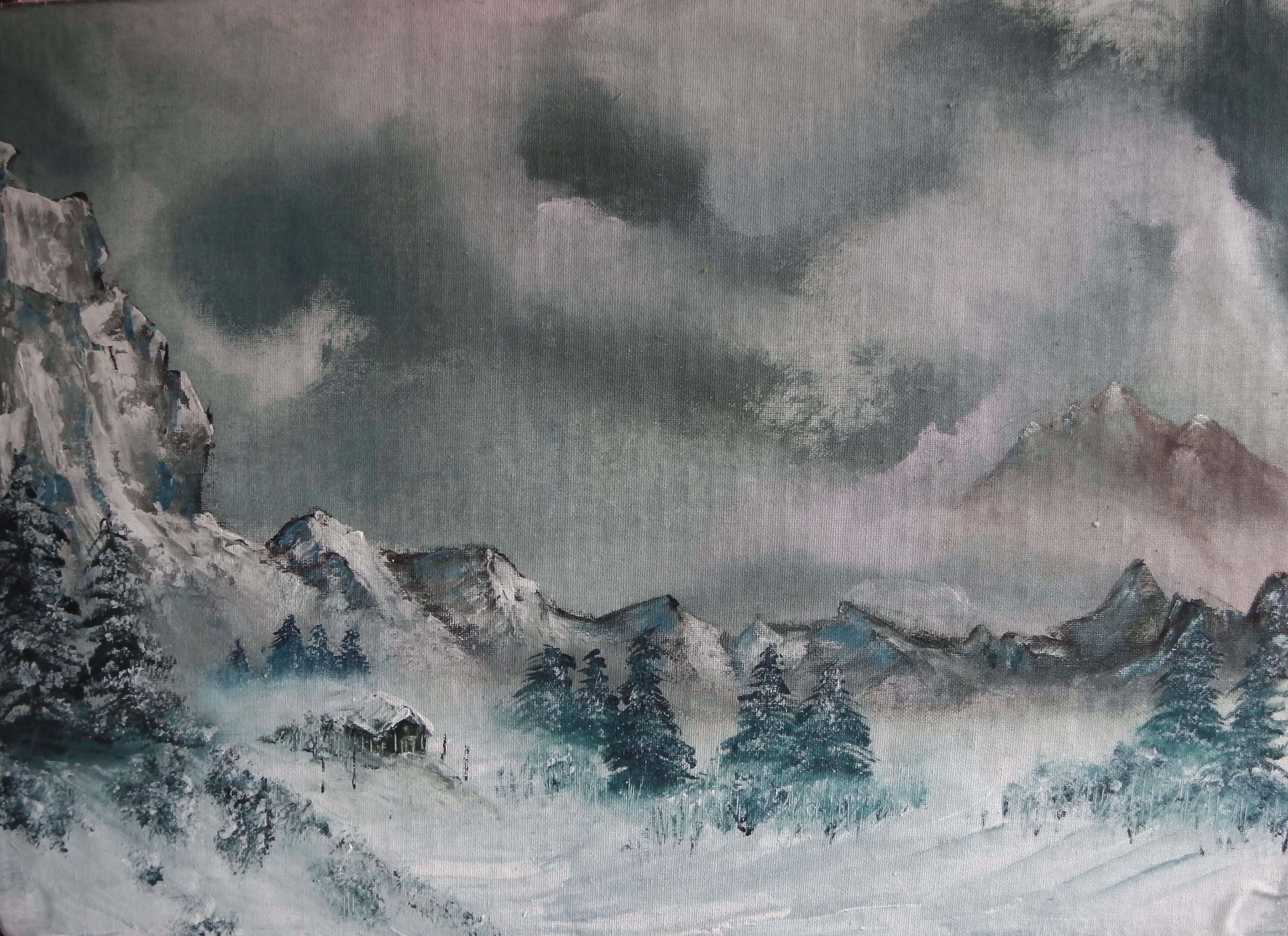 Paysage d'hiver. Jean-Louis Maurer