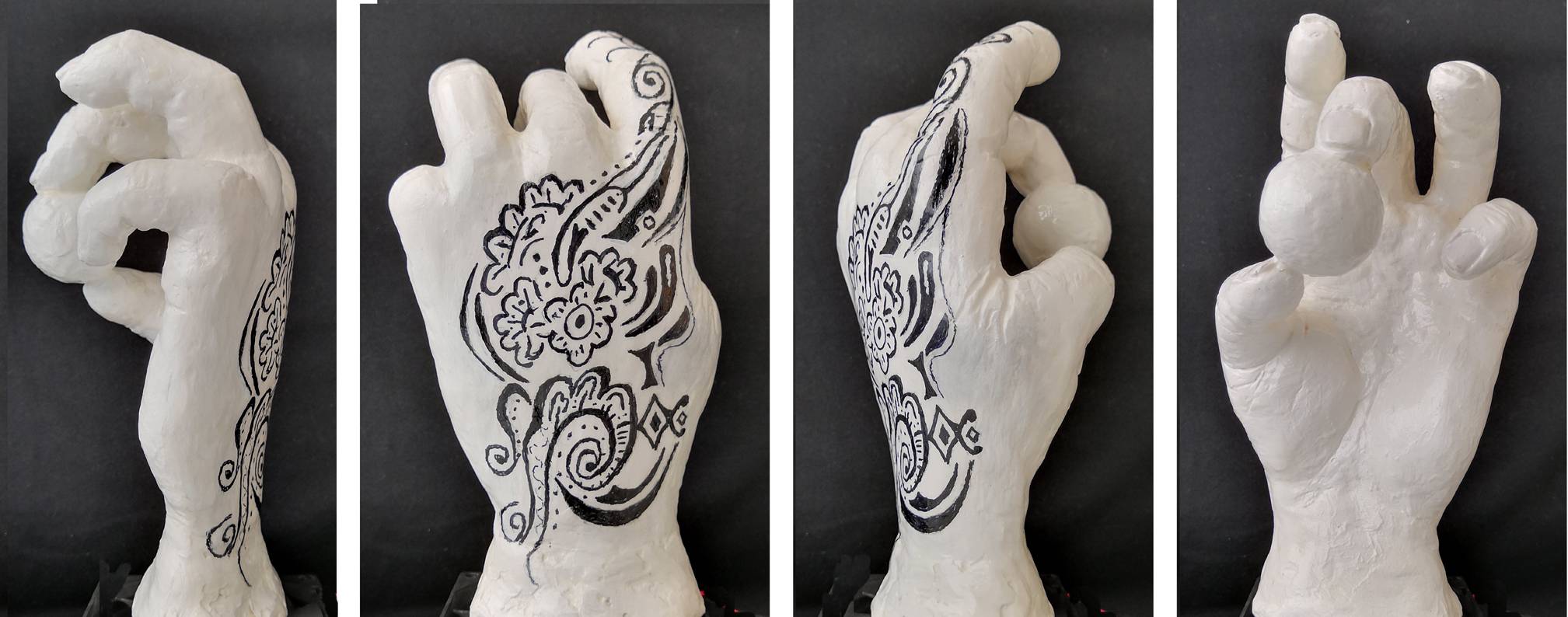 Main de femme tatouée. Jmp Jean-Marie Passeron
