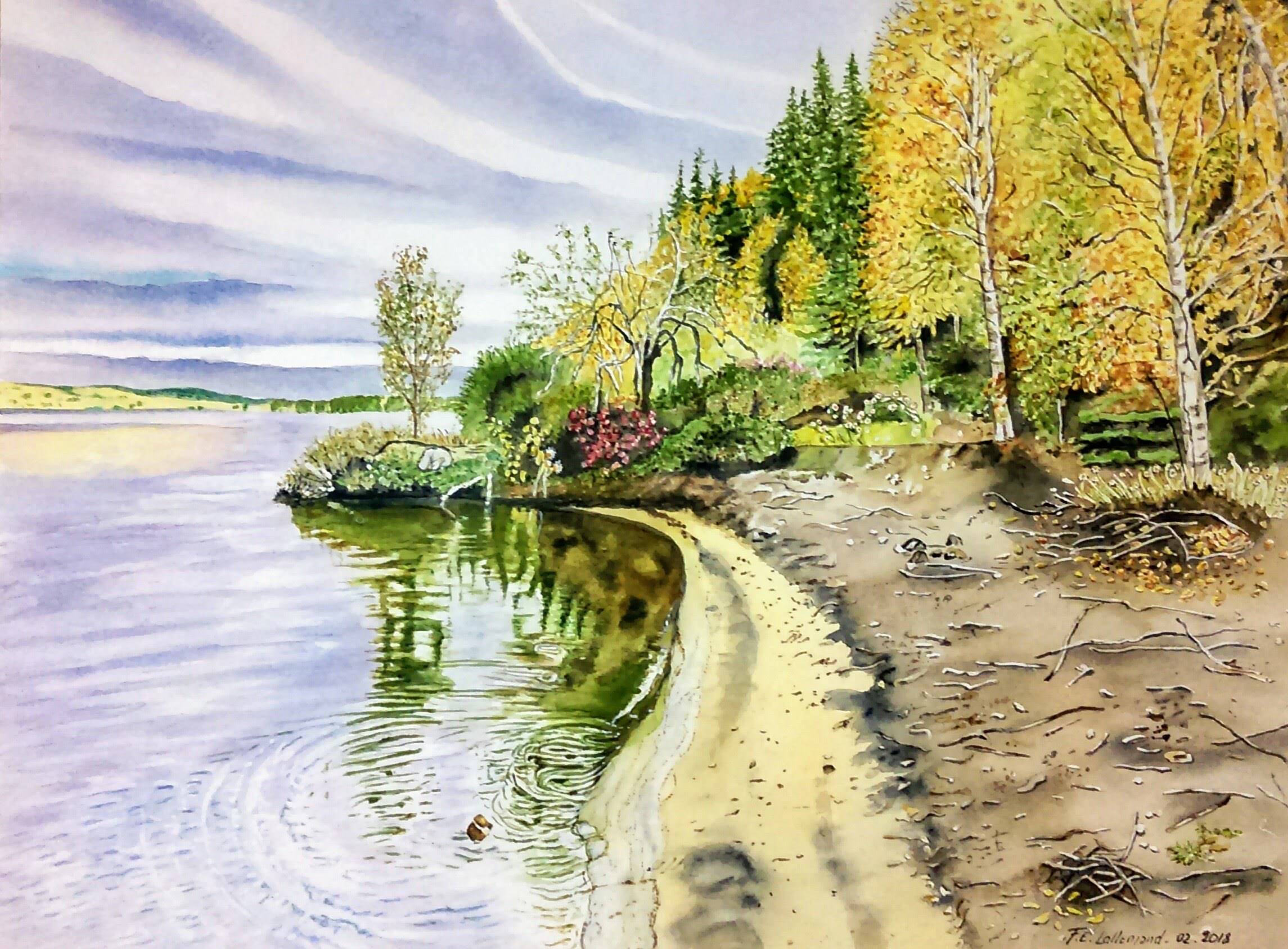 Lac Taureau. Lanaudière. Québec.. Françoise-Elisabeth Lallemand