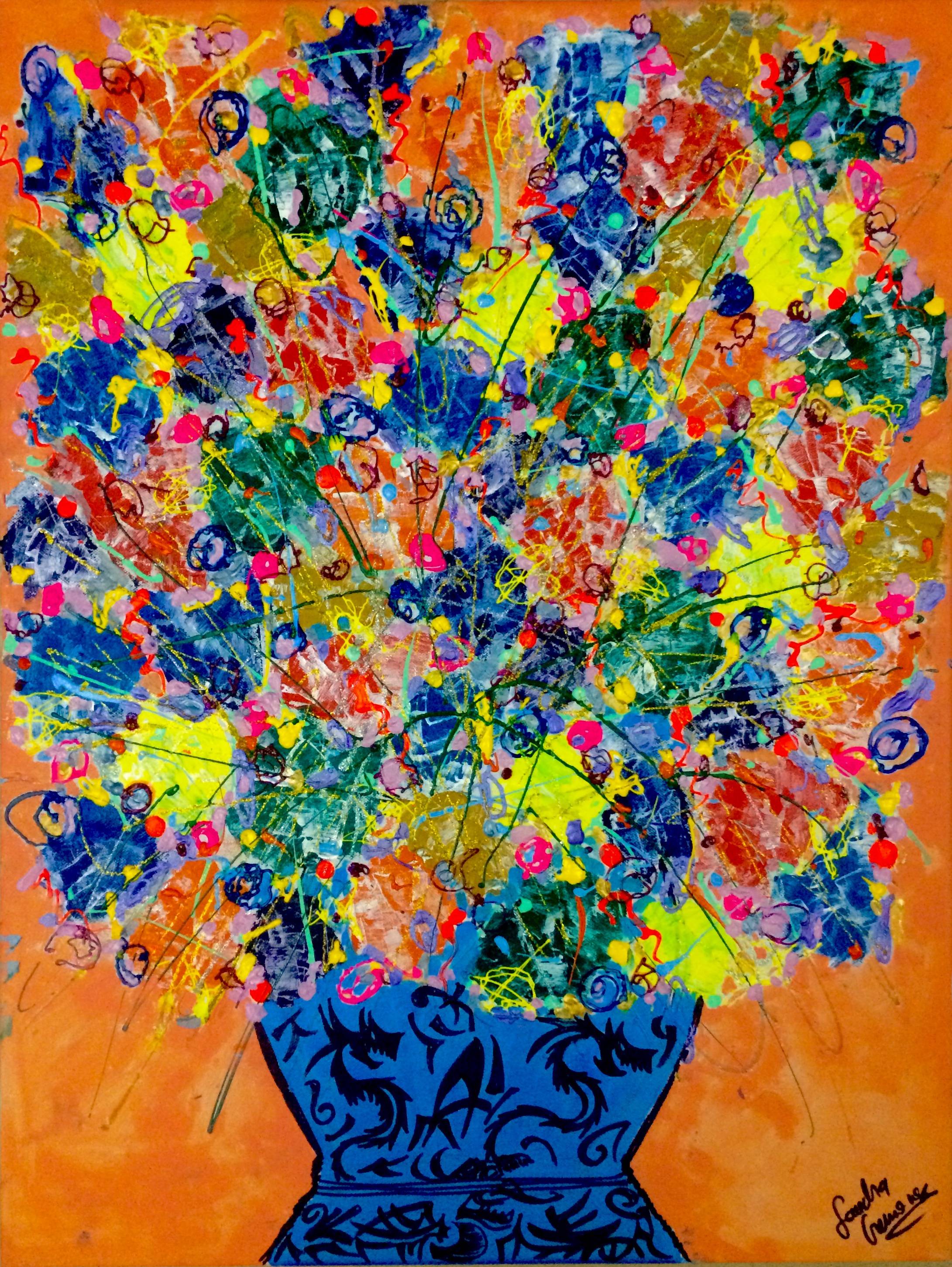 Voici des fleurs toujours des fleurs…. Sandra Cremonese Xenart
