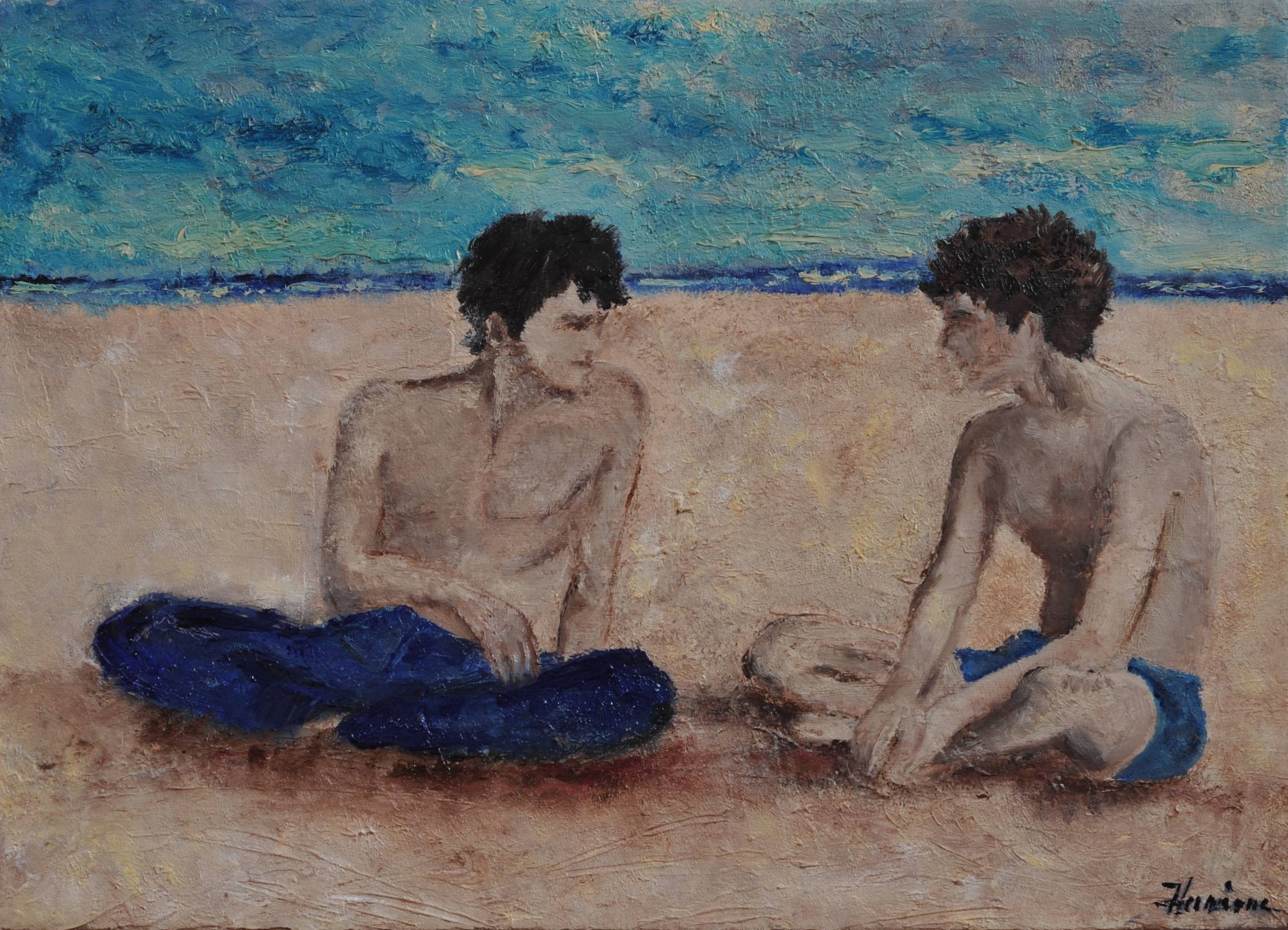 Sur la plage. Hermione