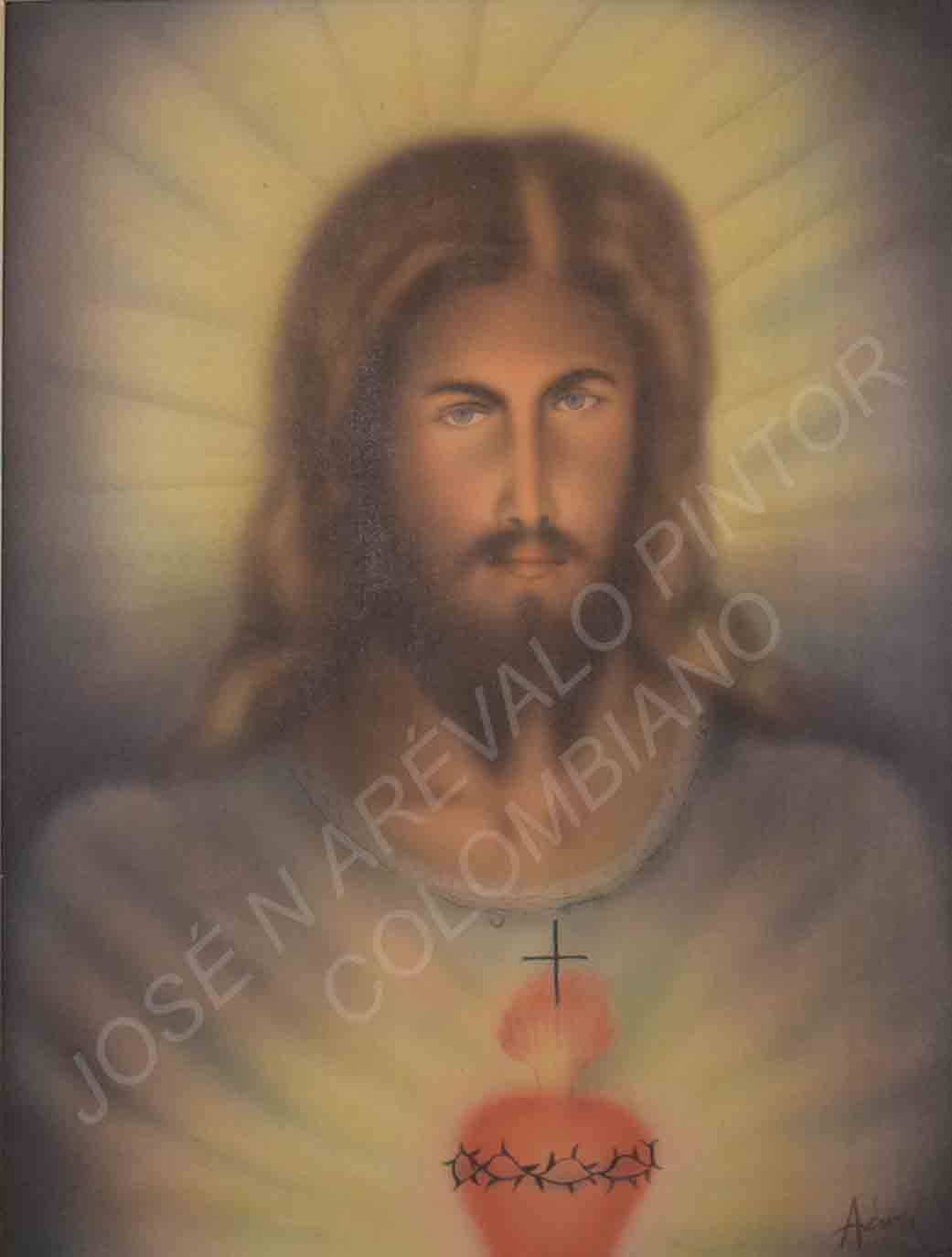 Sagrado corazon de Jesus by Jose Arevalo. Jose Arevalo Jose Arevalo