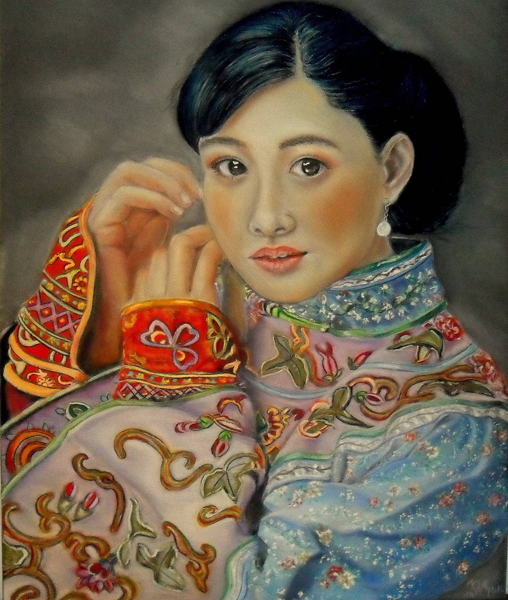 La demoiselle à la perle. Marie-Claude Le Rest Marie-Claude Le Rest