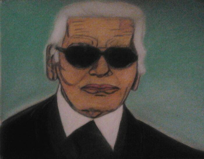Karl Lagerfeld. Evelyne Patricia Lokrou