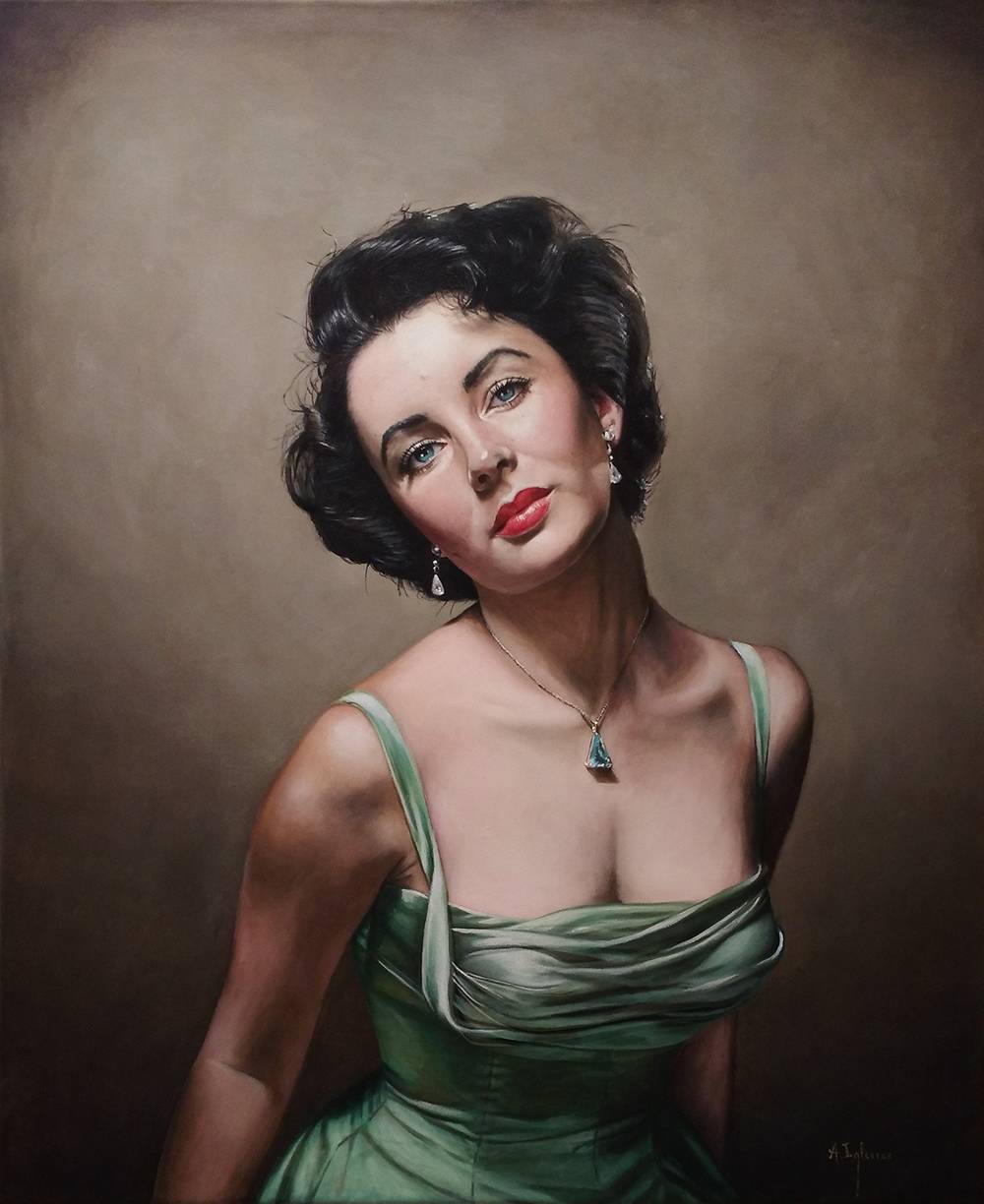 ELIZABETH TAYLOR    絵 Elizabeth Taylor, Art Artgus