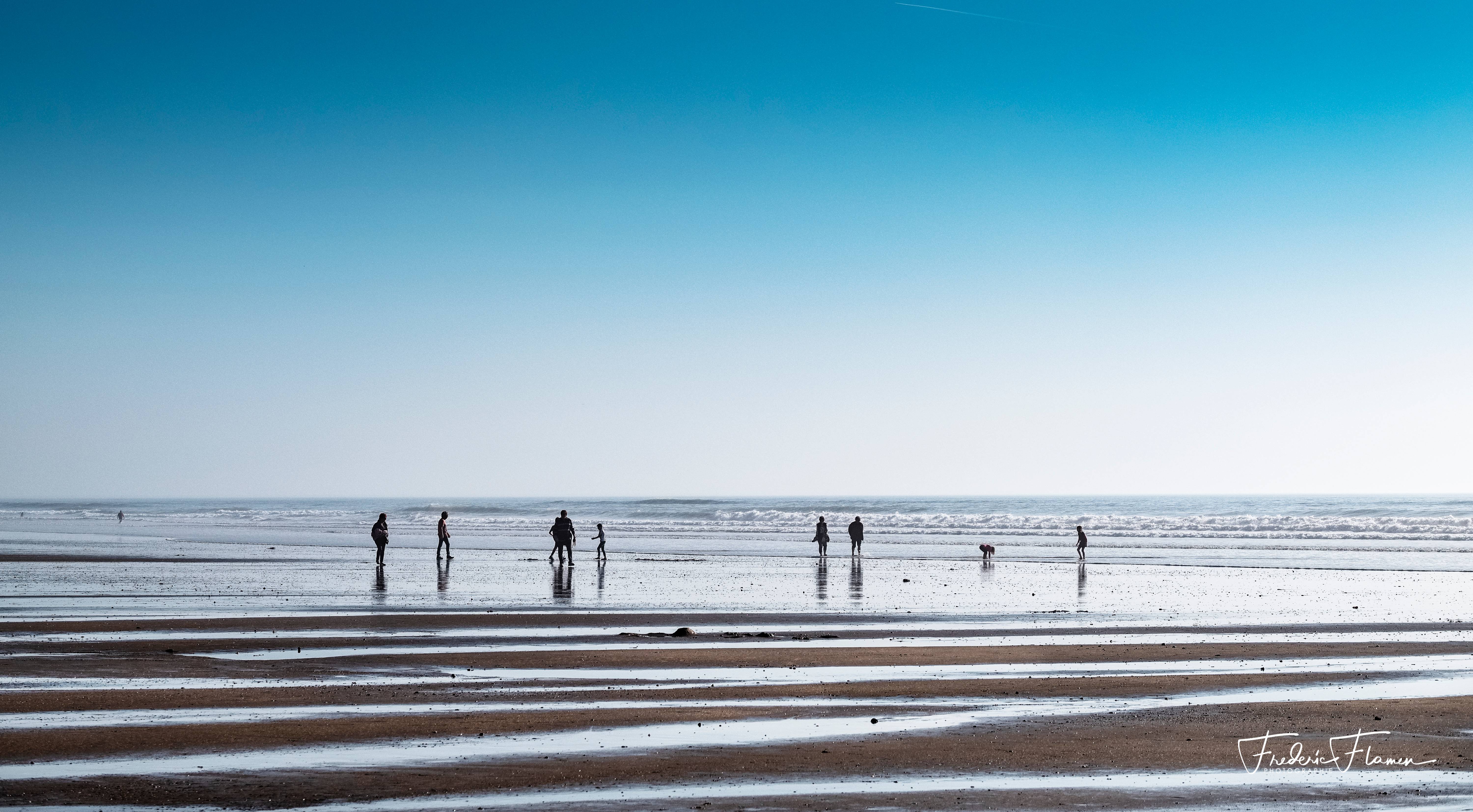 Beach at low tide. Art-Images