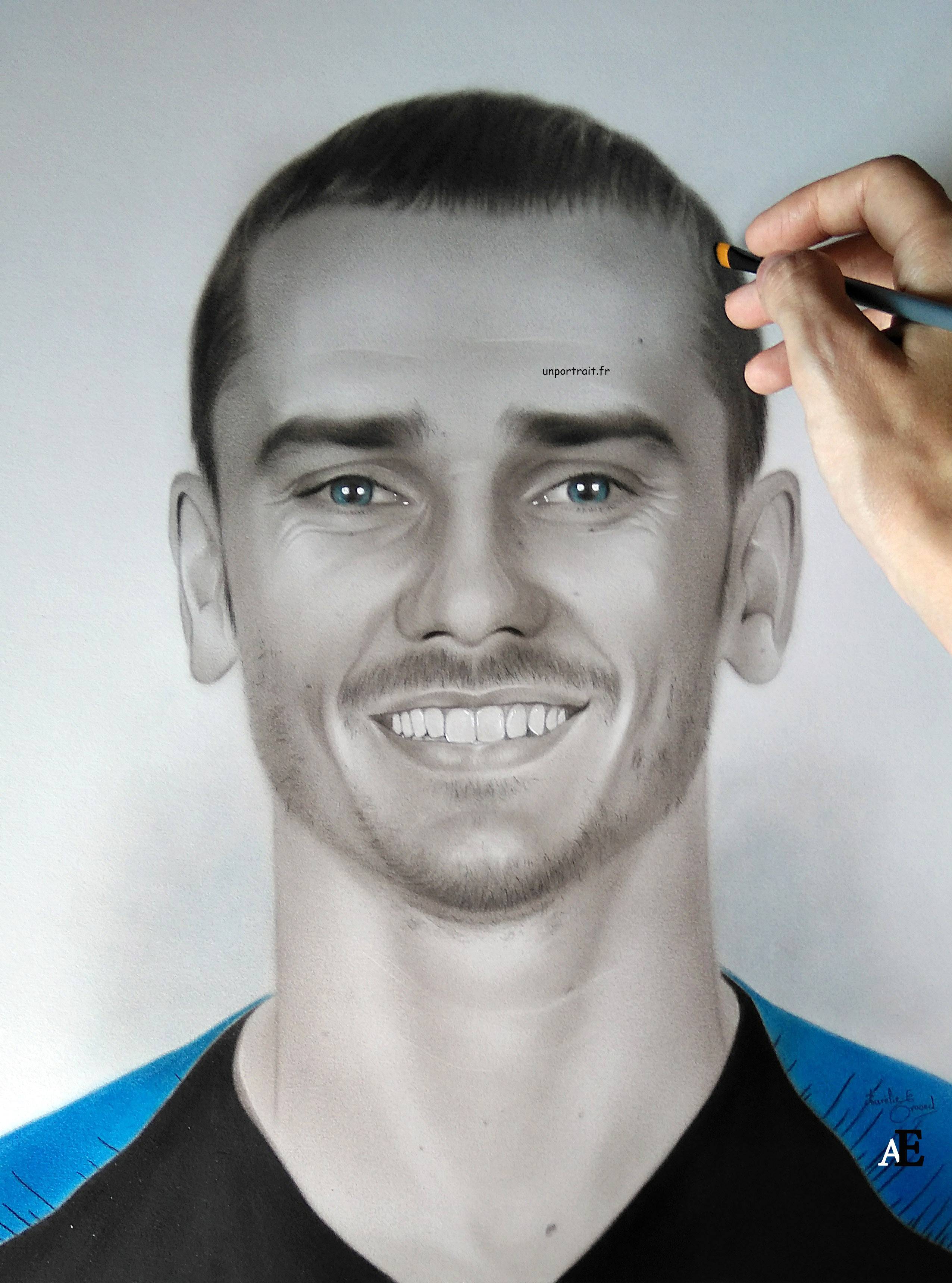 Portrait Antoine Griezmann. 