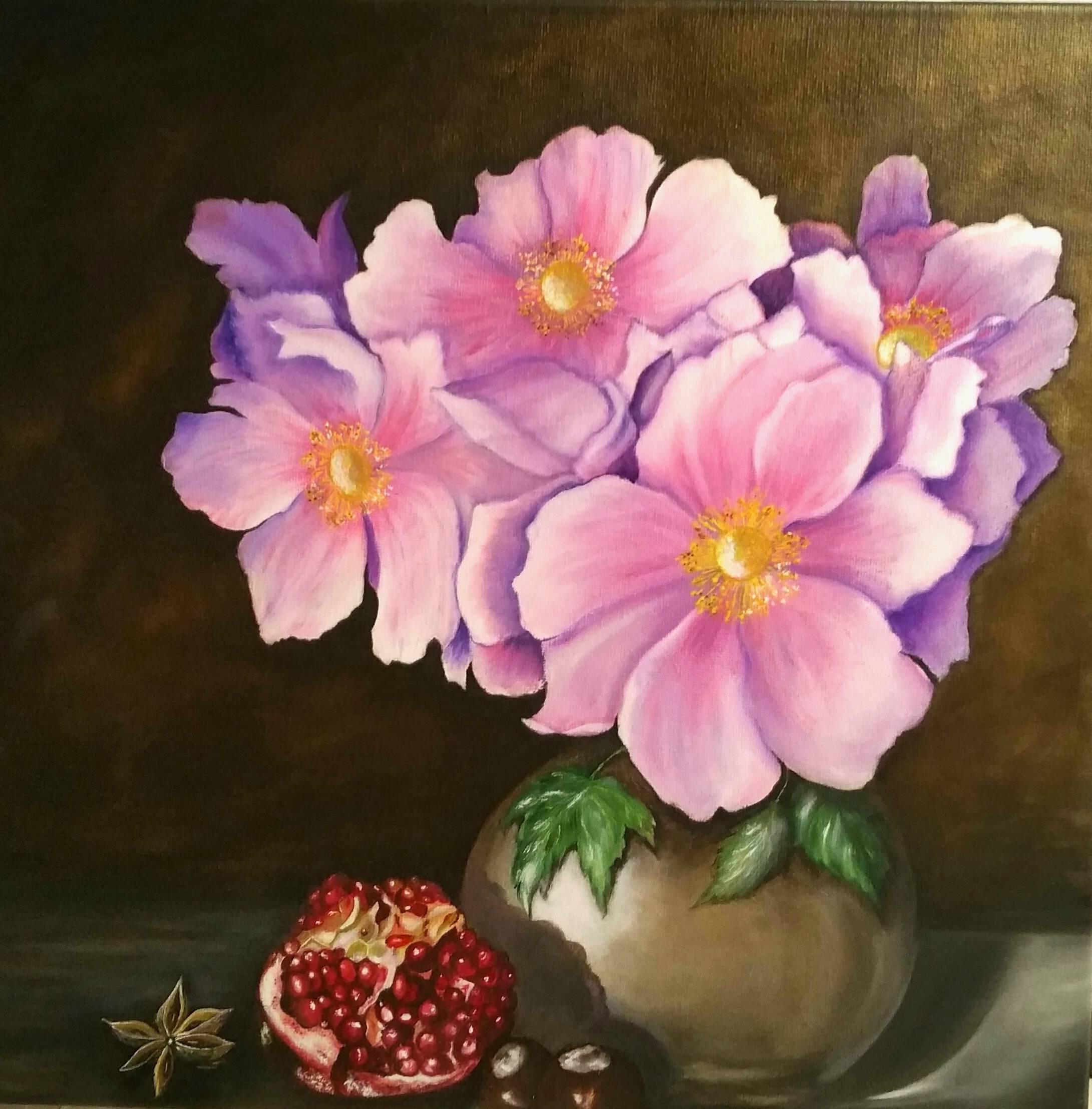 Anémones et grenades. 