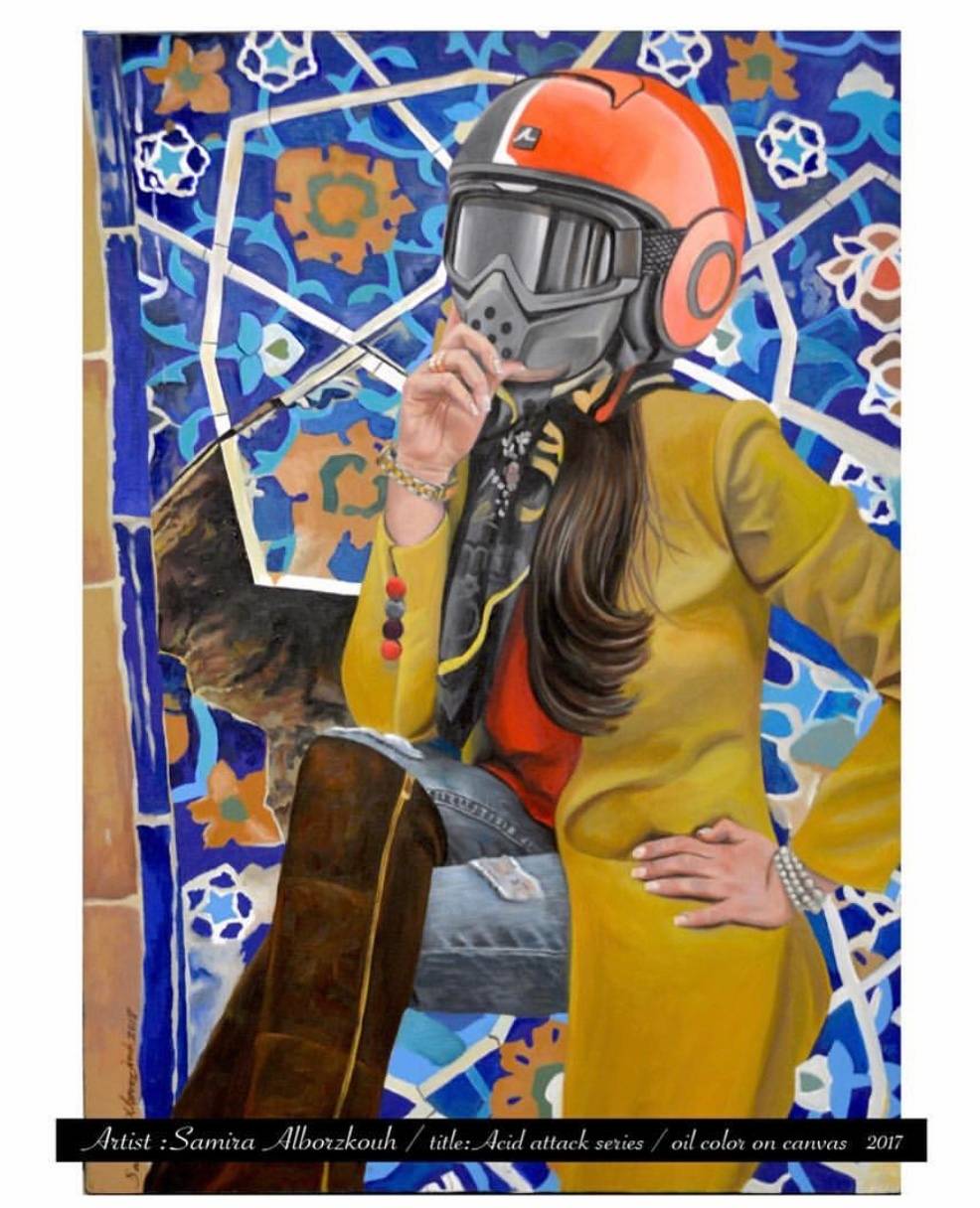 Acid attack. Samira Alborzkouh