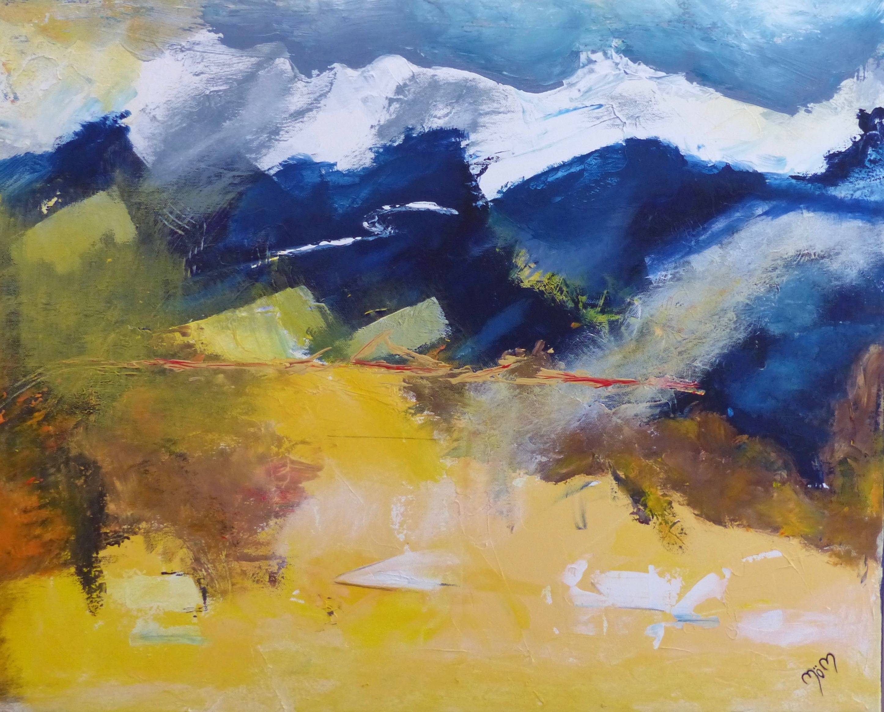 Face au massif de Belledonne. 