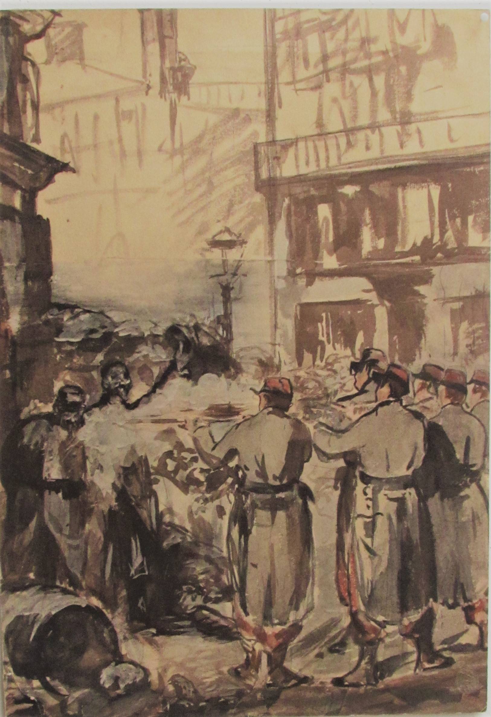Édouard Manet : «La Barricade», 1871.. Historien d'art, Archéologue; Chercheur Free-Lance (Er)