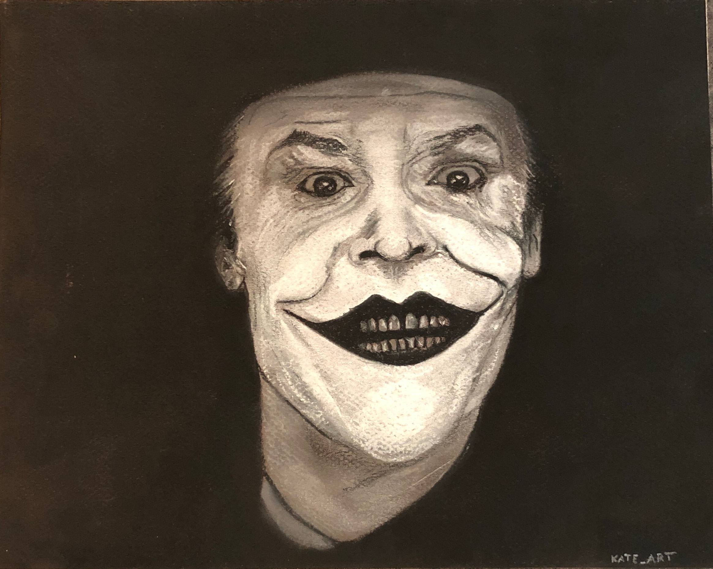 Joker in black and white. 