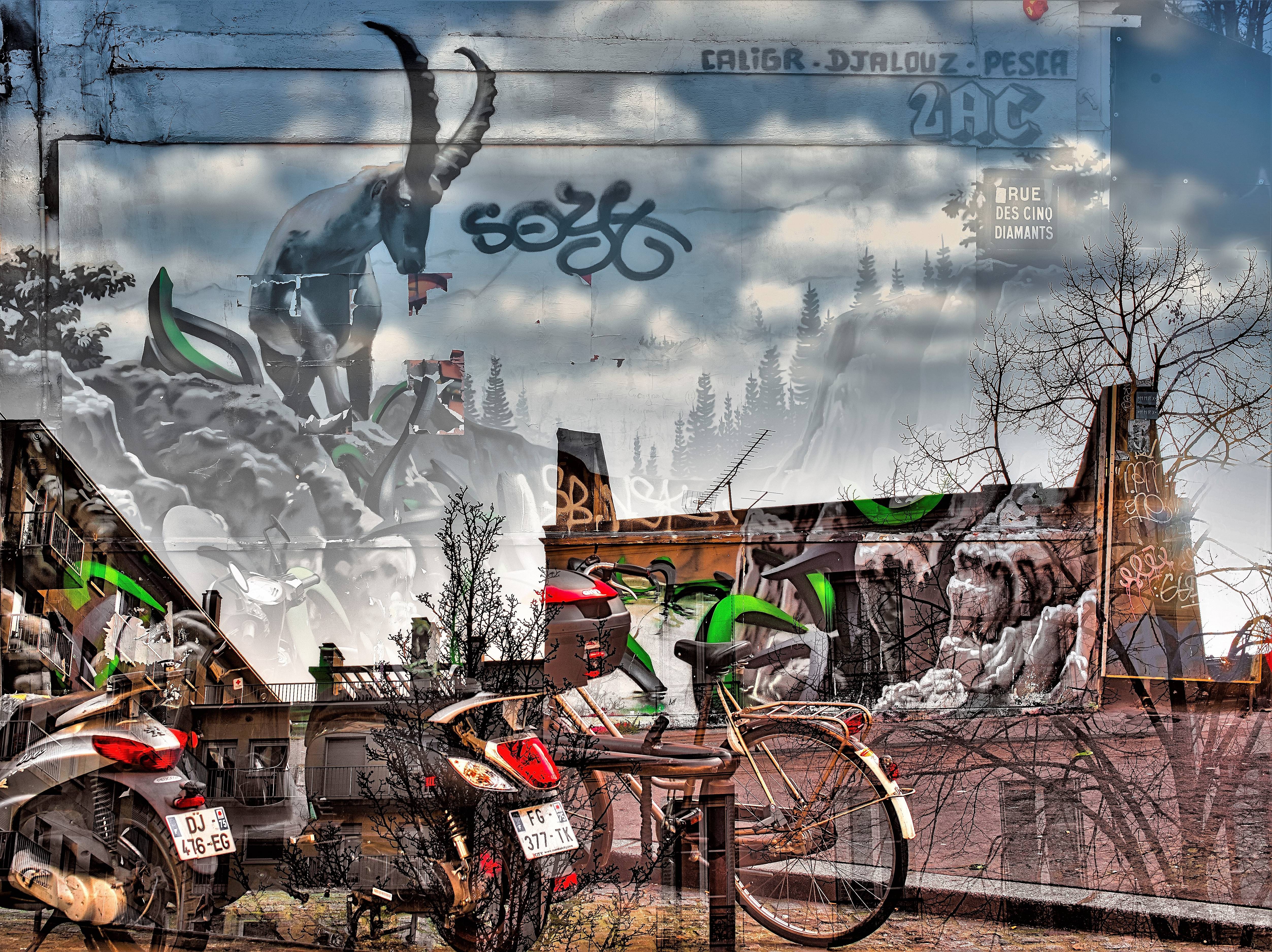 Street art Butte aux Cailles. Hervé Hameury Hervé Hameury