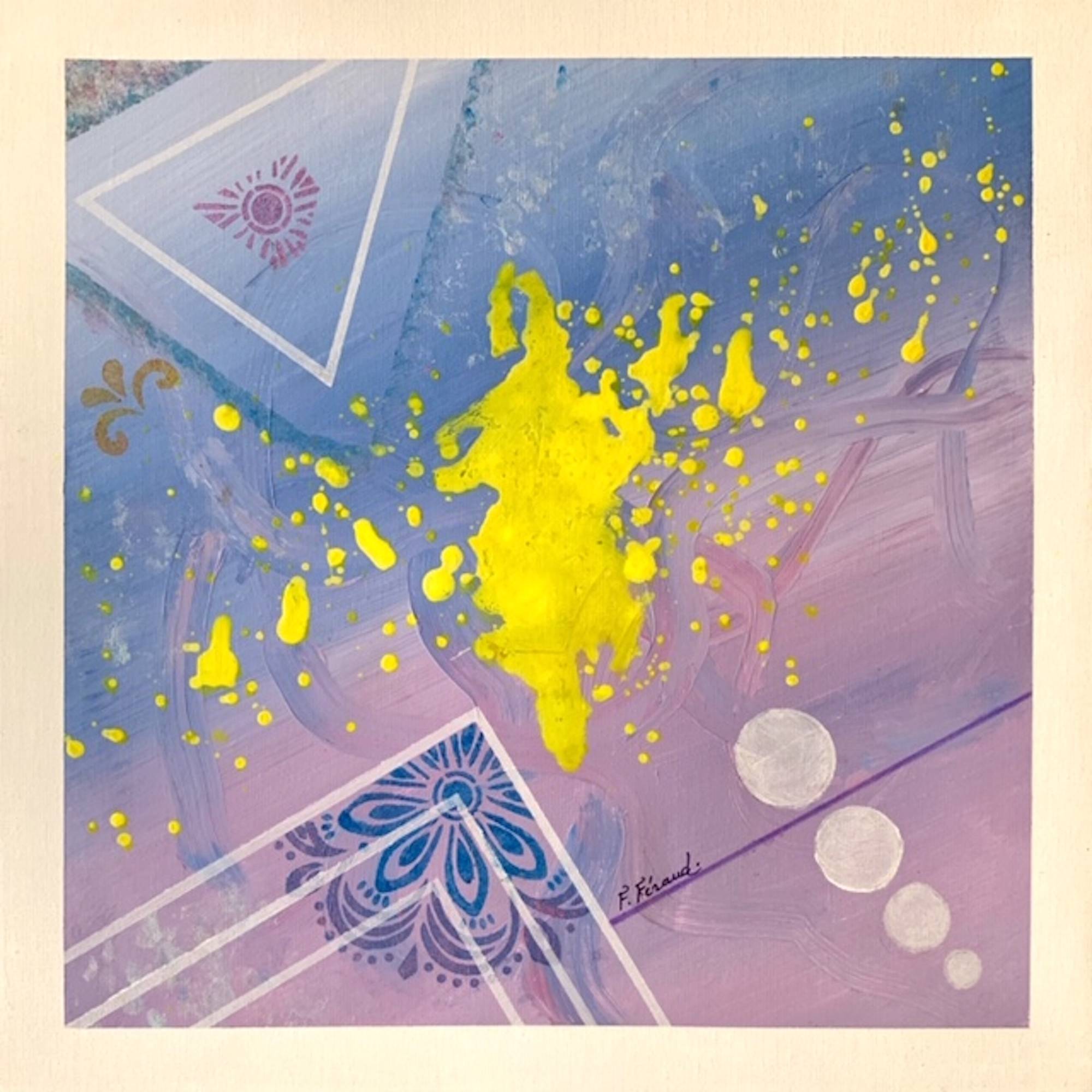 Peinture abstraite acrylique décorative Kosymbia. 
