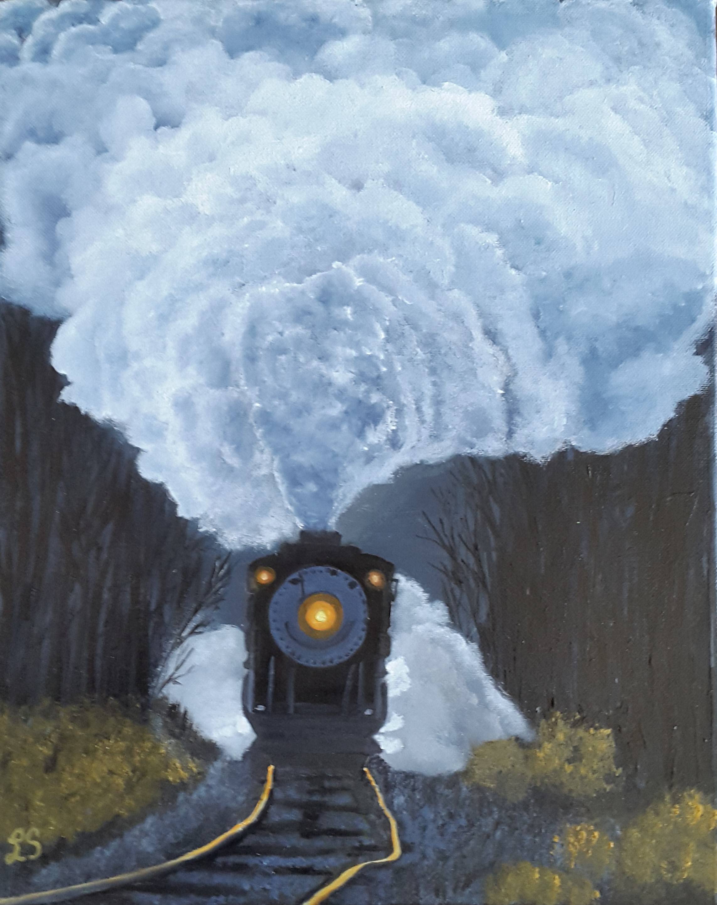 Le train au vapeur. Lisette Swinnen Lisette