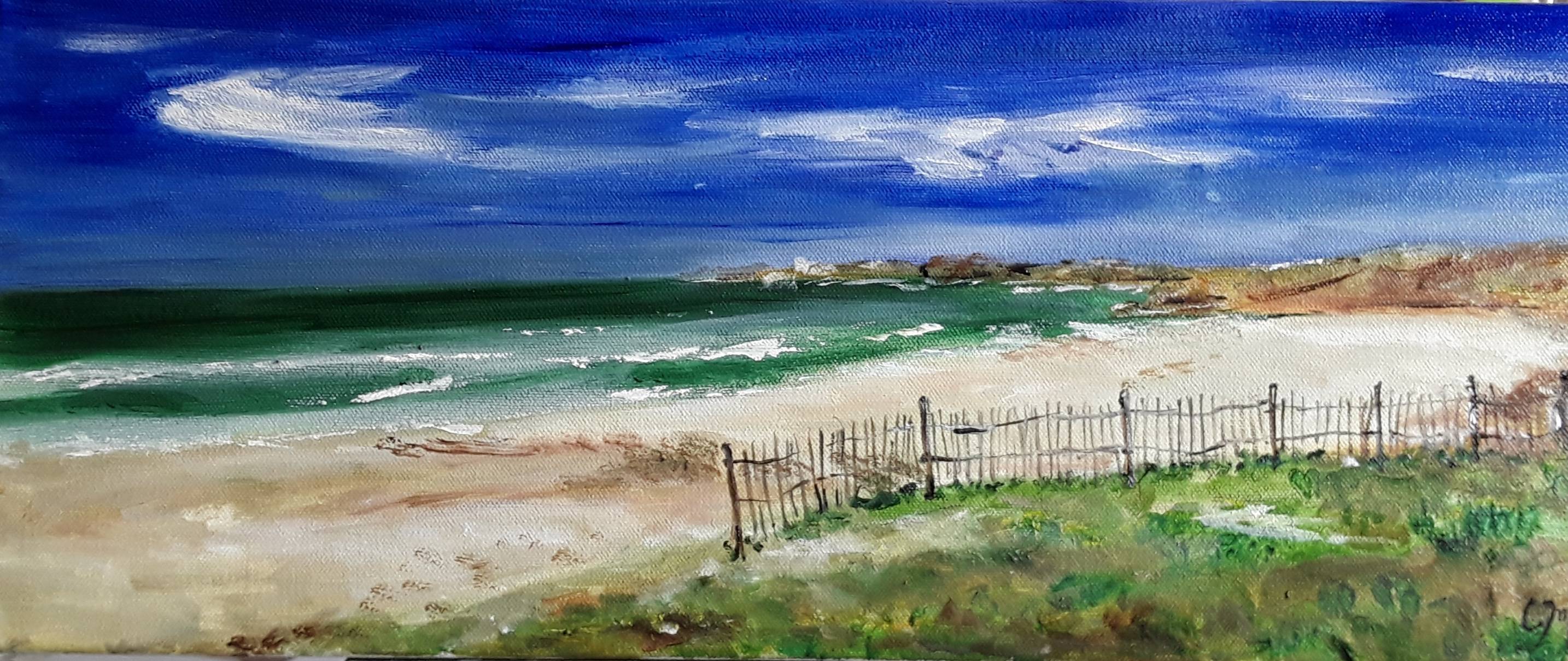 Plage désertée. 