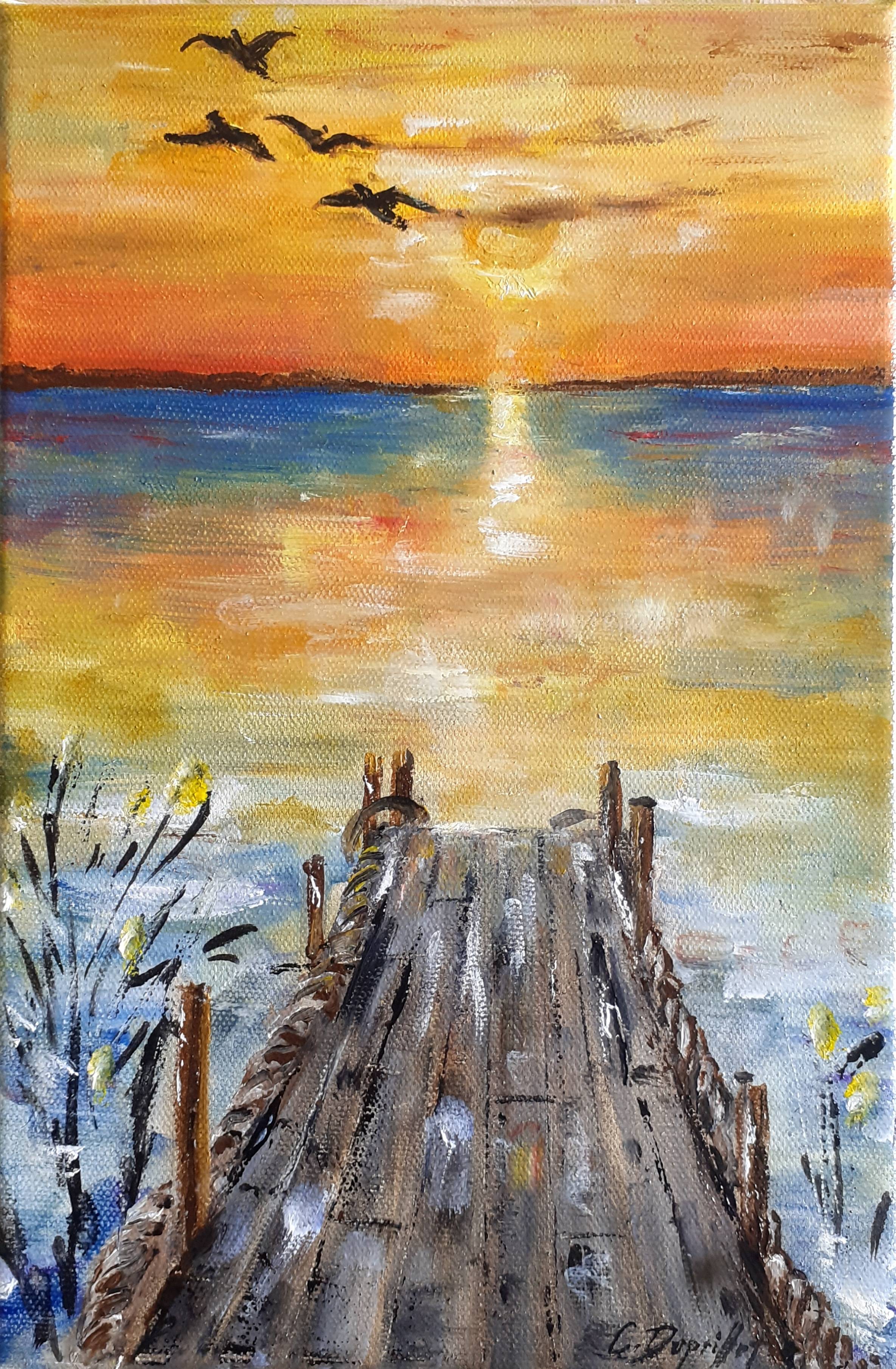 Soleil couchant. 
