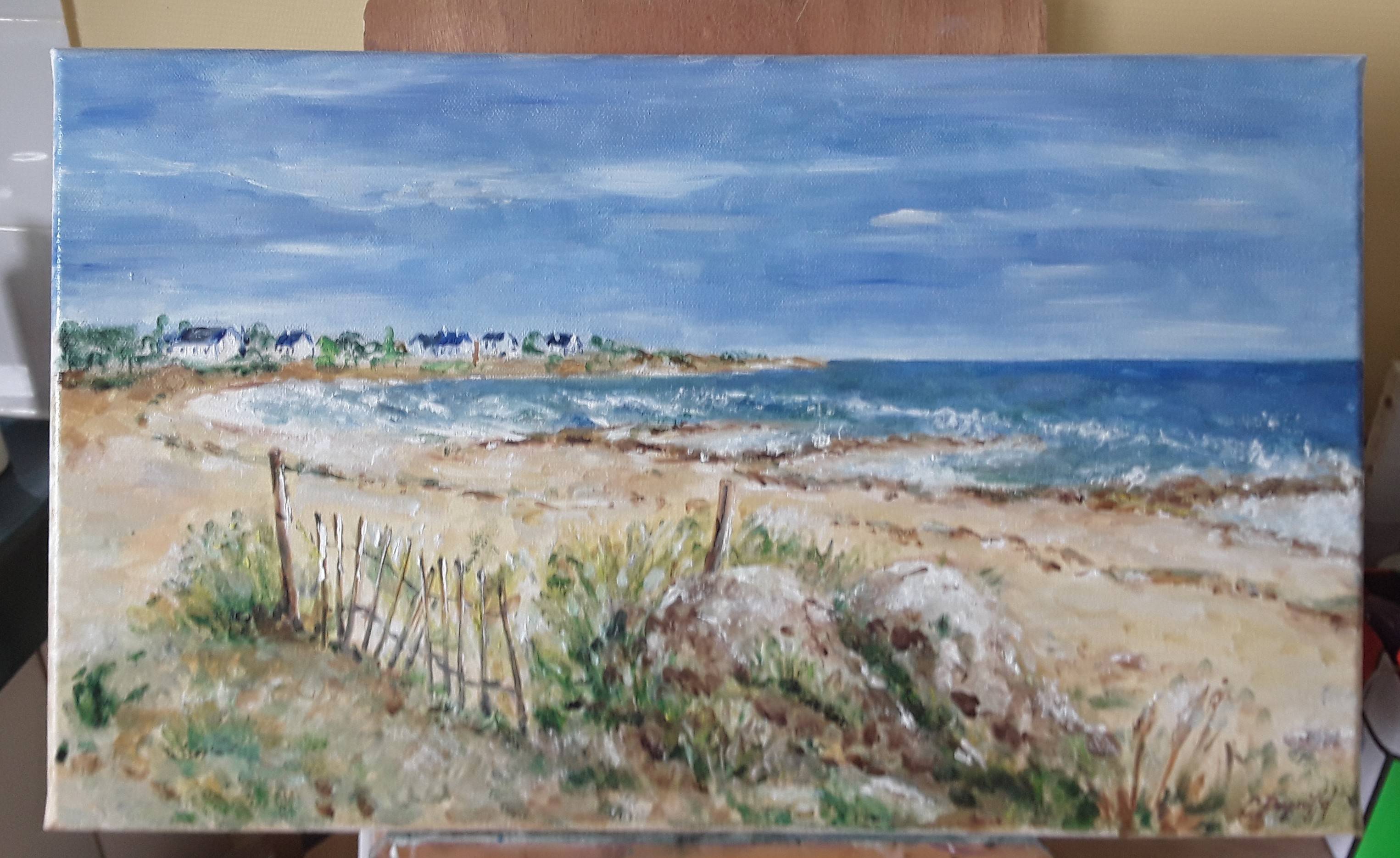 Plage abandonnée. 