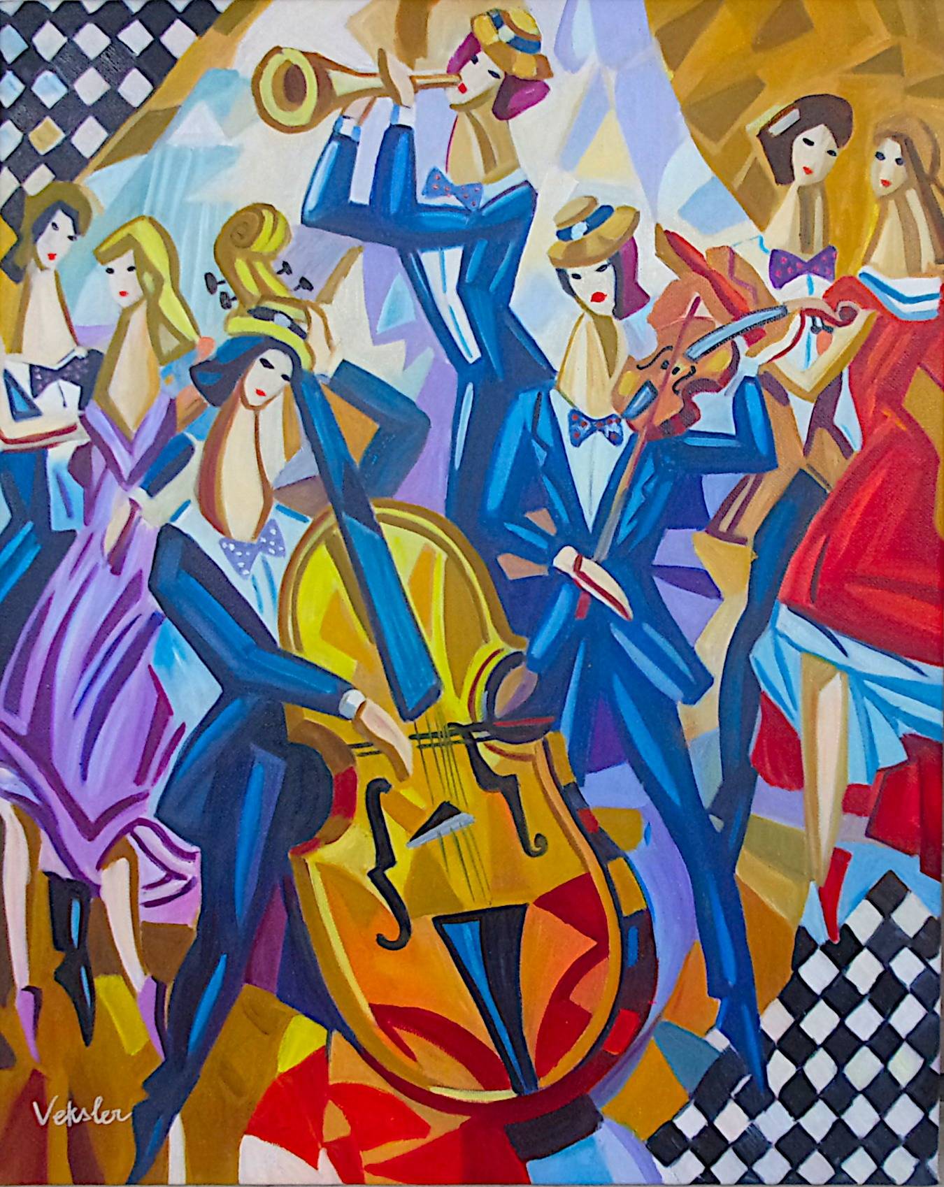 VEKSLER~Peintre Russe Listé~Oeuvre Originale Signée~15F (61 X 54 cm). Loona Vonachen