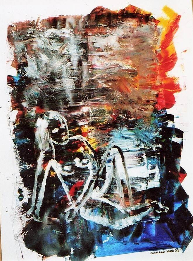 Fille à la plage. Bernard Vega Bernard Pierre Vega