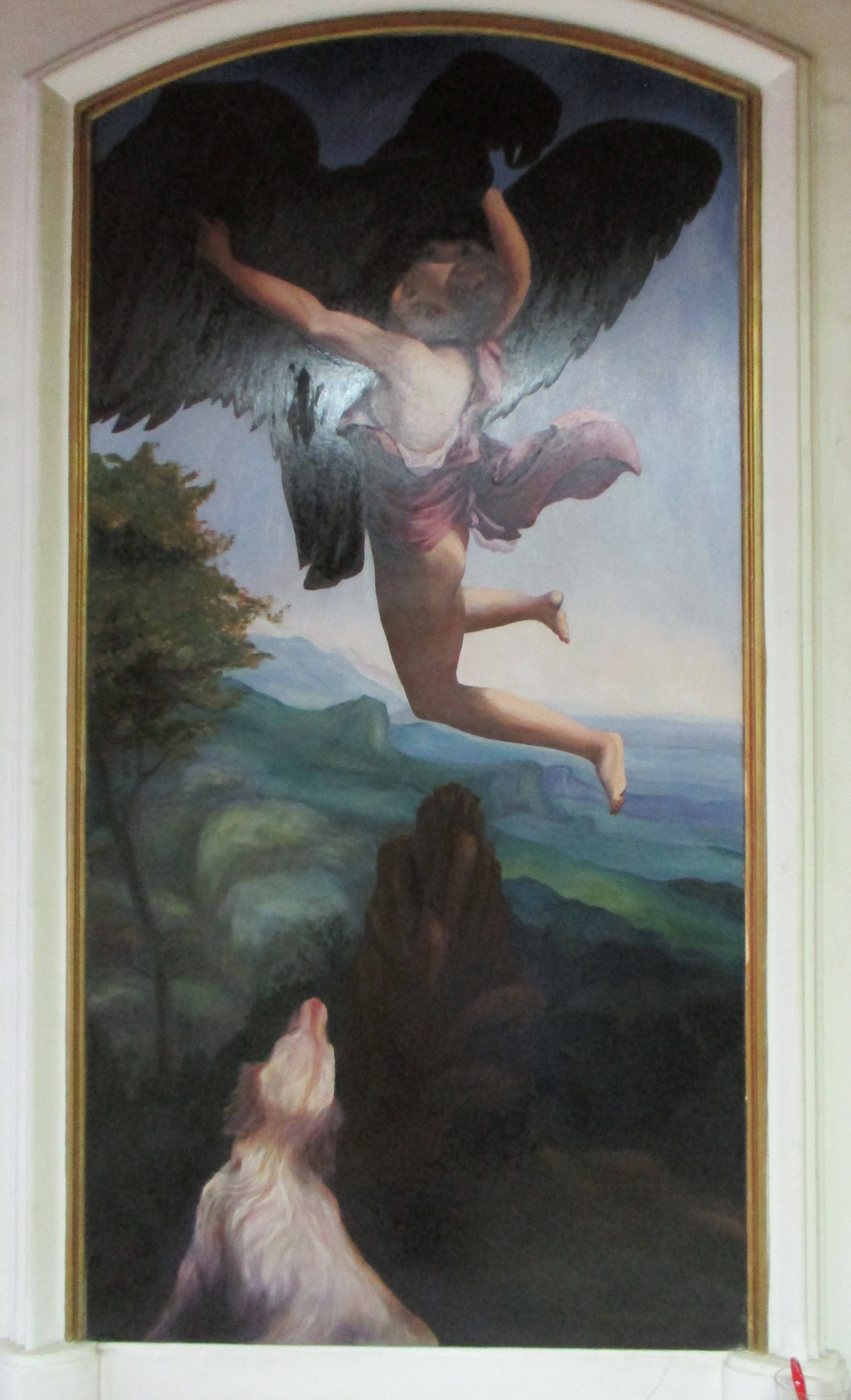 L'enlèvement de Ganymede de Correge. 