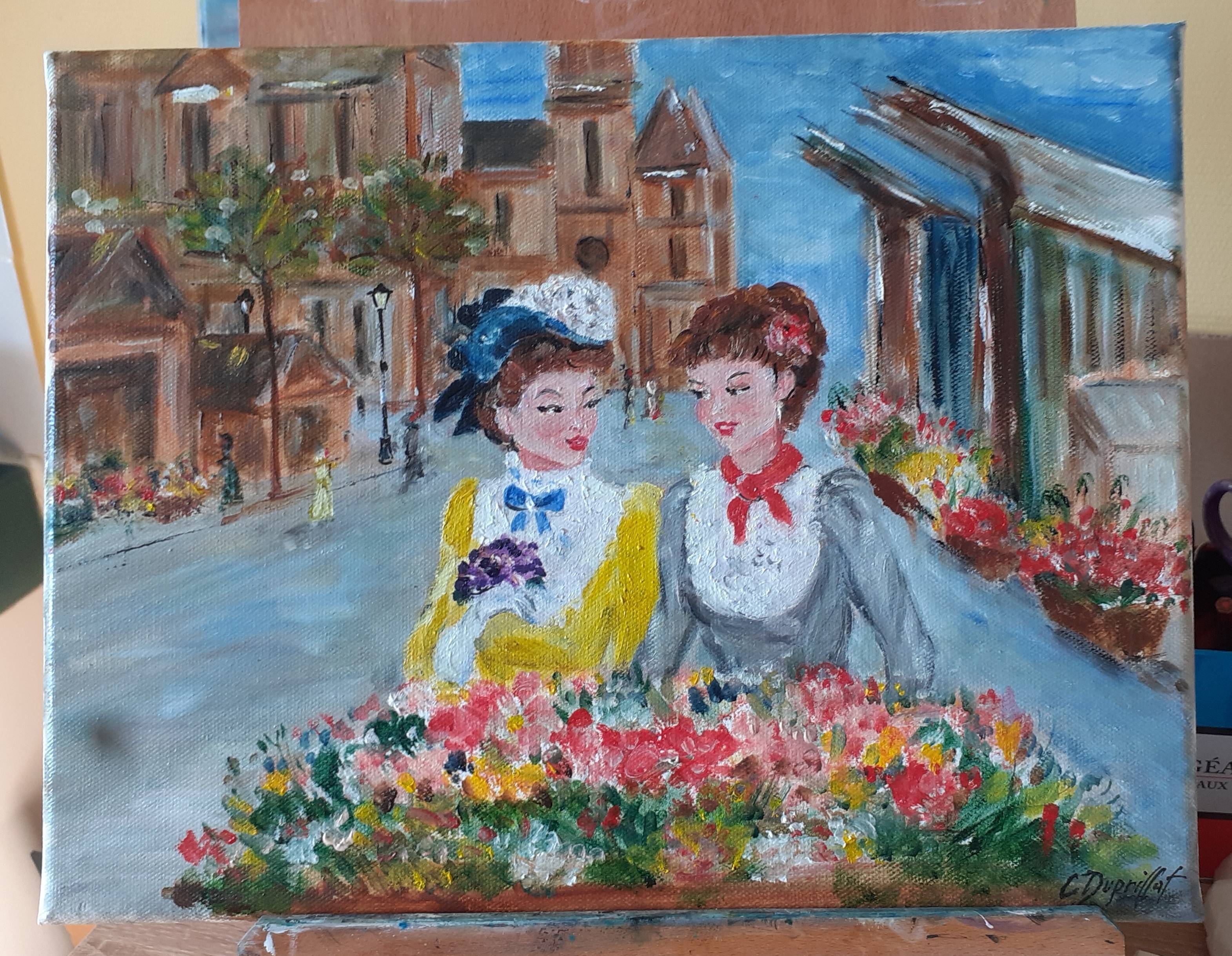 Le marché aux fleurs. 