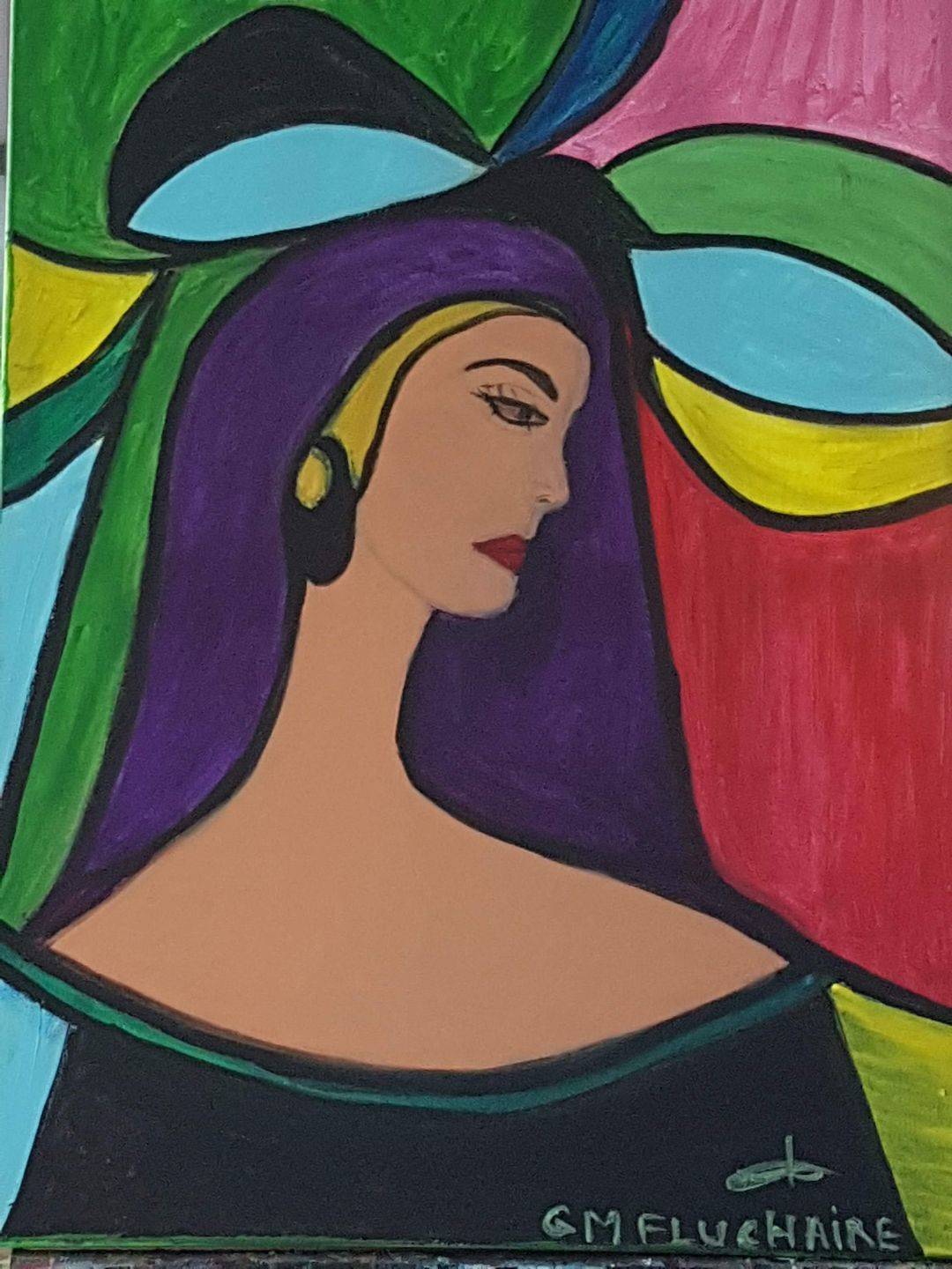 La femme pétales. 