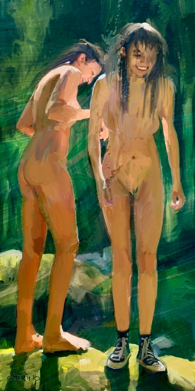 Betty et Boop à la rivière verte. Phil Caterino