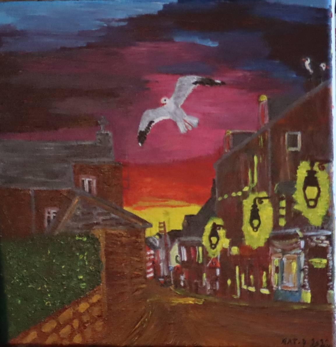 Lever de soleil sur la ville de Eu en Normandie. Nathalie Hochard-Gaudry Nathalie Hochard-Gaudry