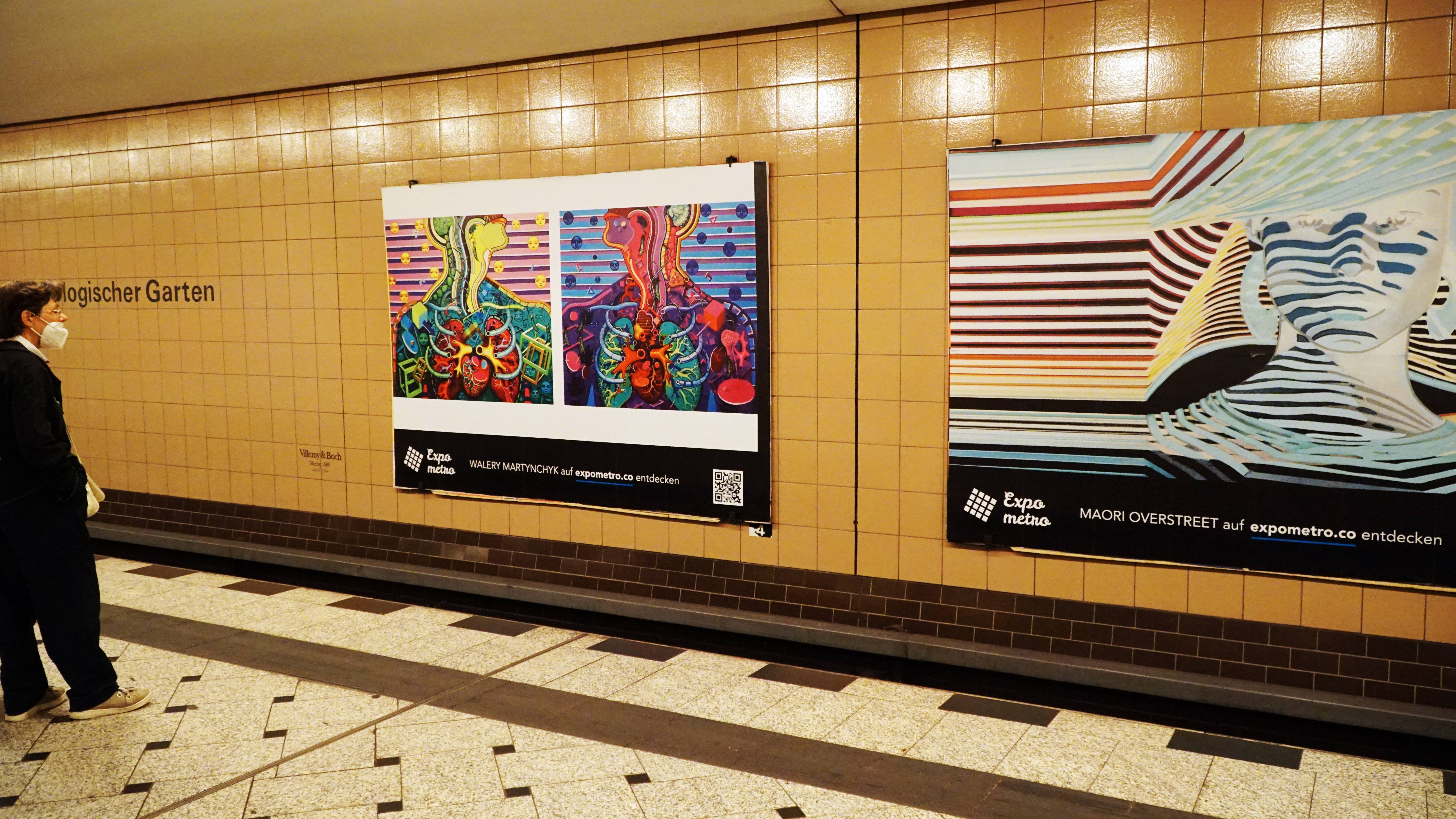 Urban Art Photography Expo Metro Berlin 2020 U-Bahn Zoologischer Garten.  ArtQuid Team
