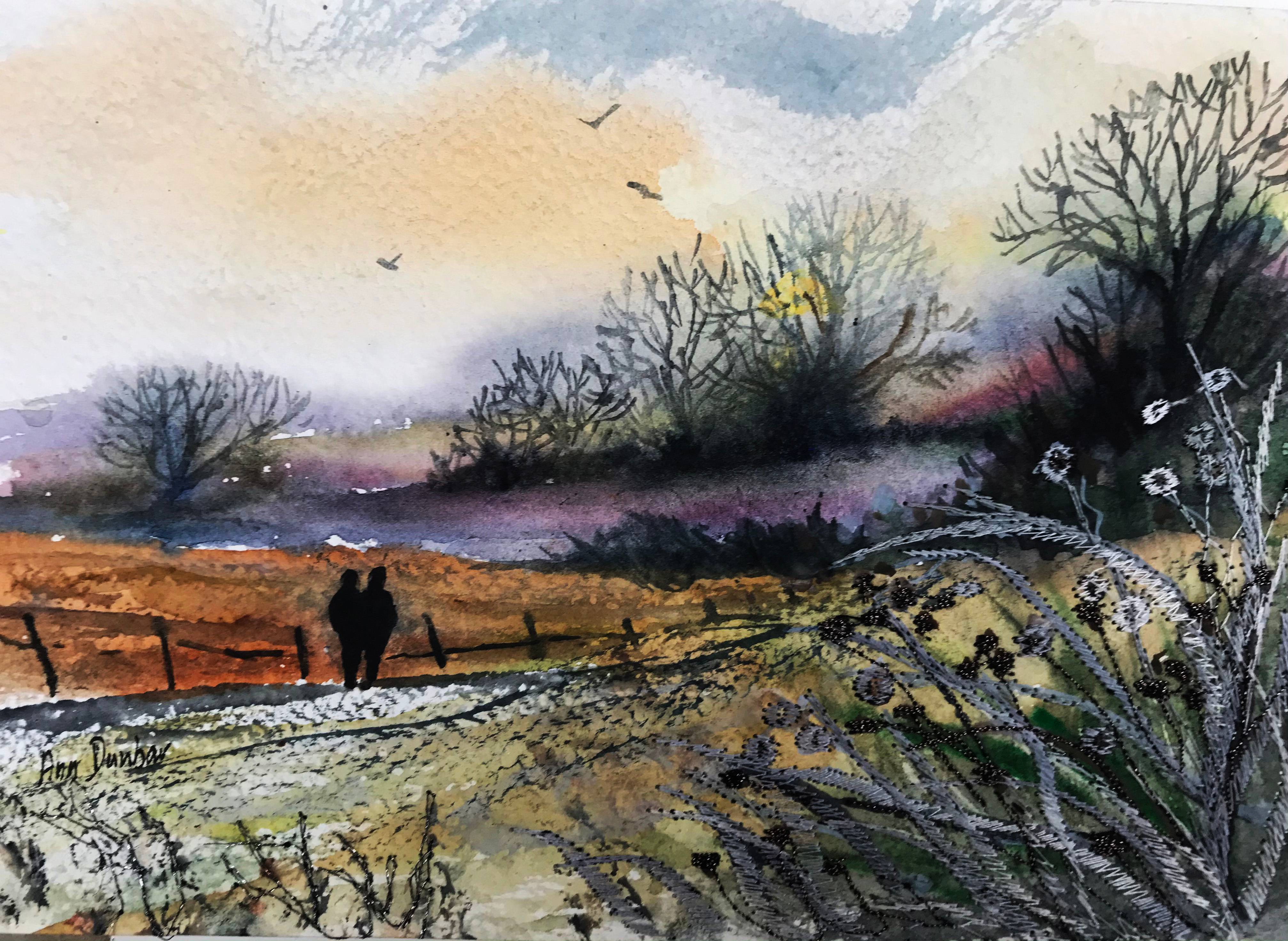 A Walk in the winter twilight. 