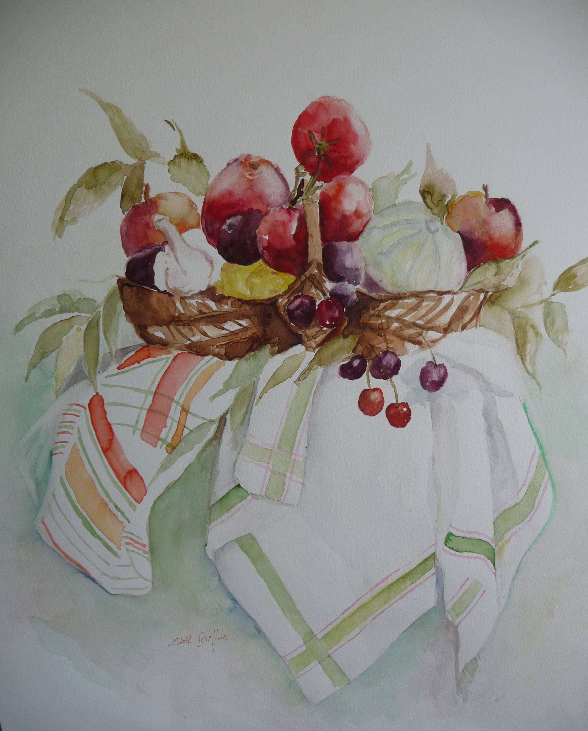 Le panier de fruits. Edith Driffort